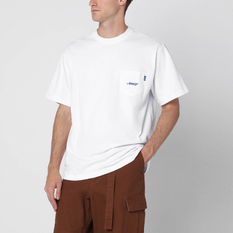 Awake NY Awake Ny White Crewneck T-Shirt With Logo Size US XL / EU 56 / 4 - 1 Thumbnail