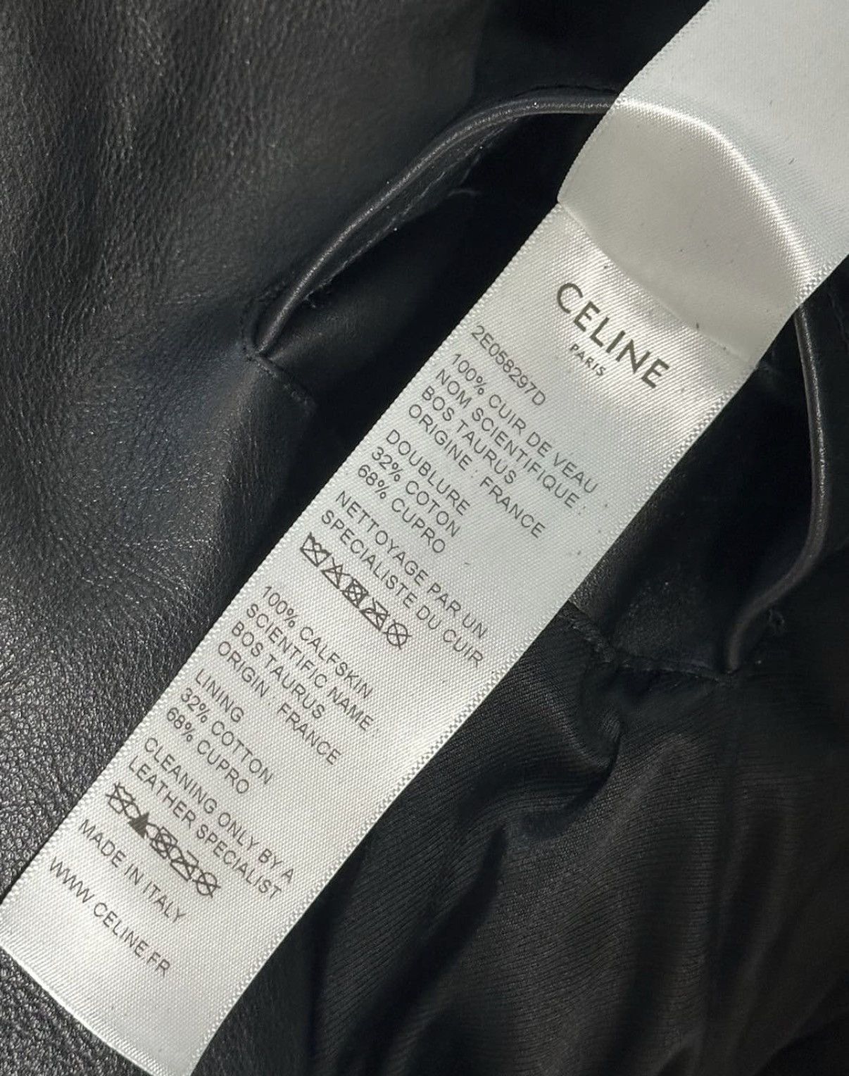 Celine Celine 19SS classic leather biker jacket sz48 Size US M / EU 48-50 / 2 - 7 Thumbnail