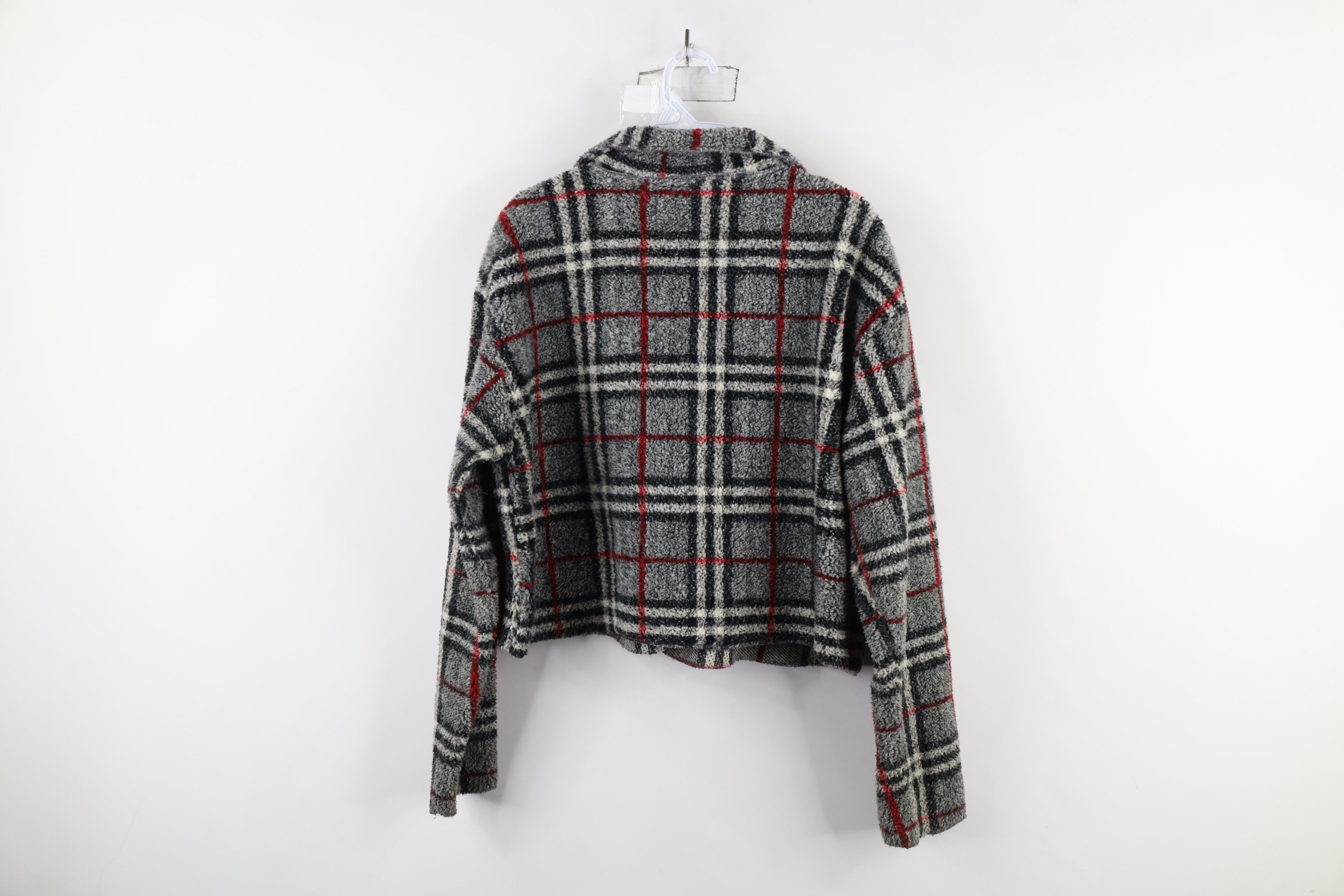Vintage Vintage 90s Streetwear Deep Pile Fleece Cardigan Sweater USA Size ONE SIZE - 10 Thumbnail