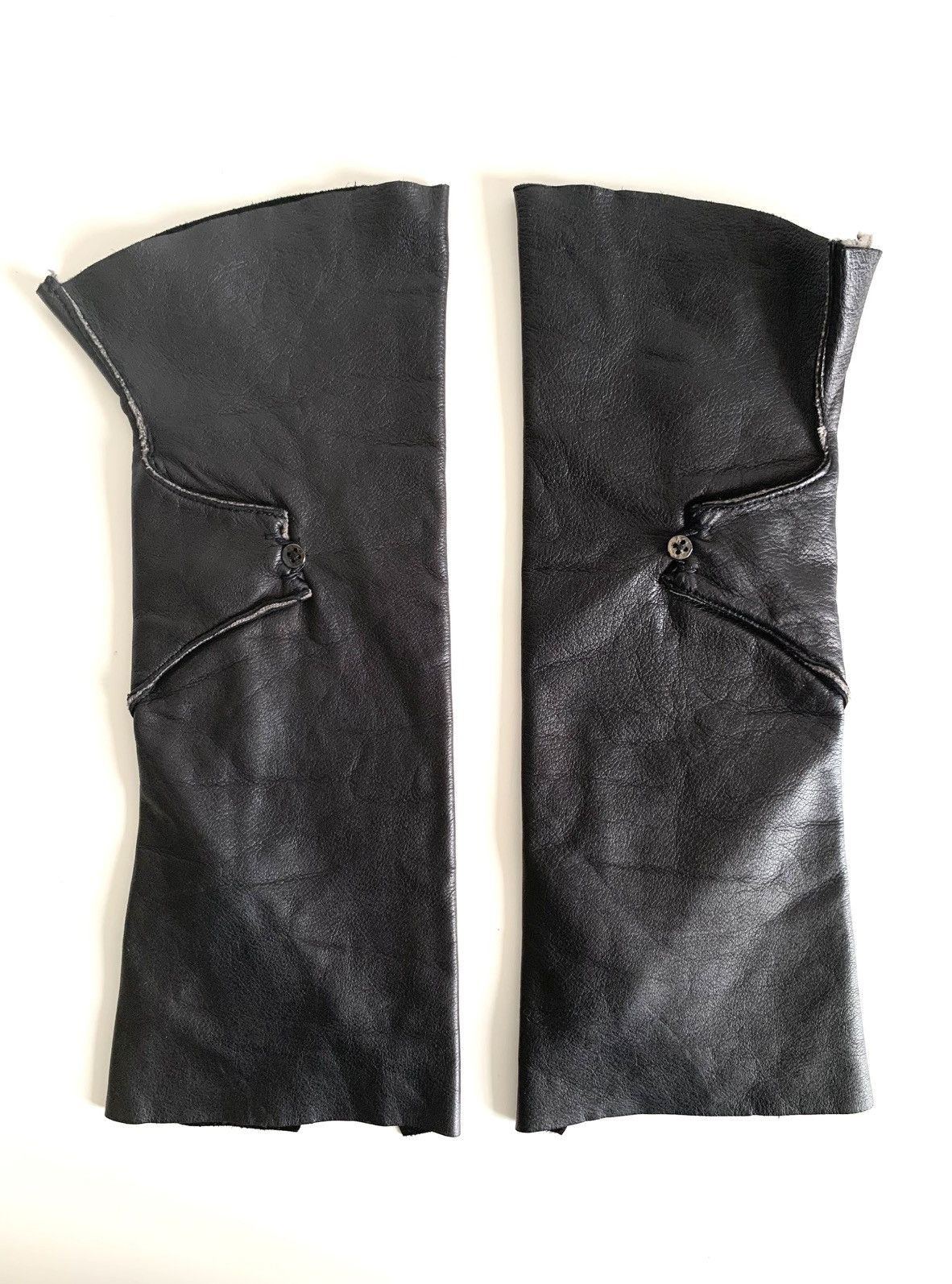 Other M+ fingerless leather gloves Size ONE SIZE - 4 Thumbnail