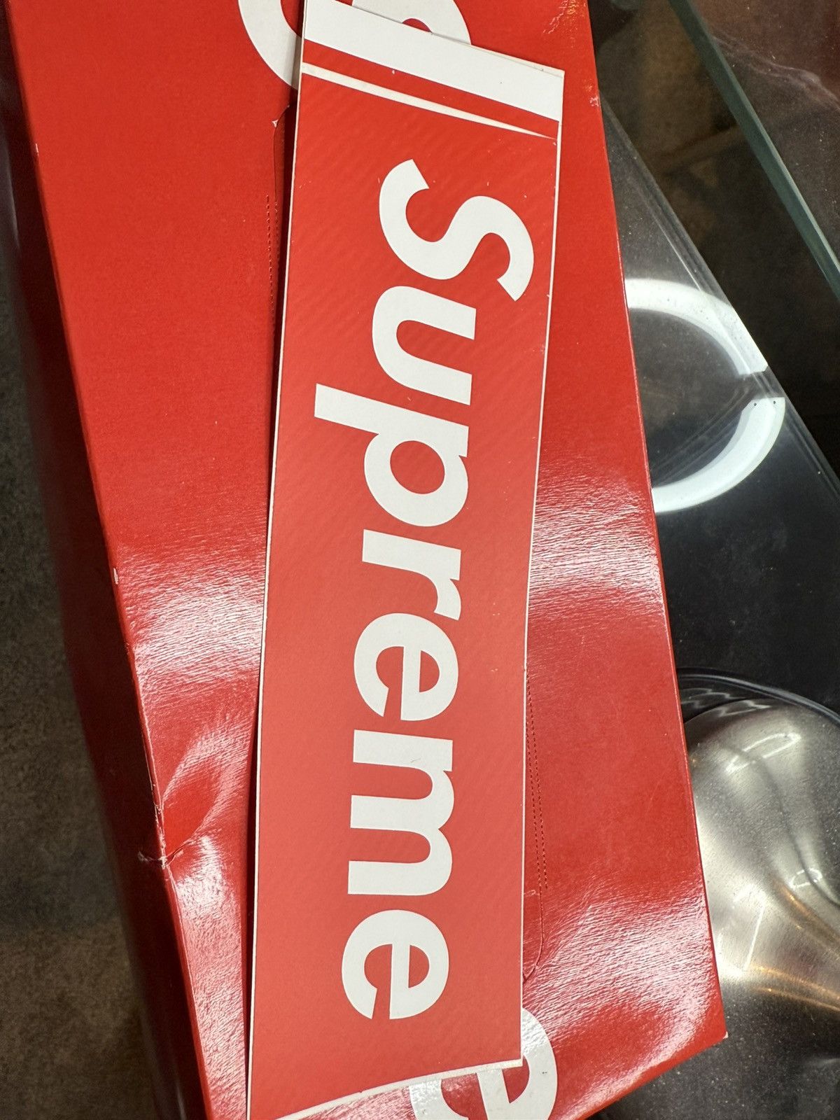 Supreme Supreme Carbon Fiber Red Box Logo Sticker Size ONE SIZE - 2 Thumbnail