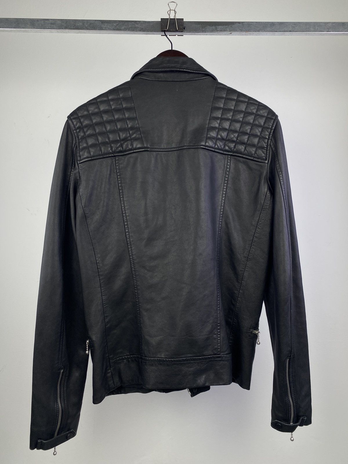 Allsaints AllSaints Rowley Leather Biker Jacket Size US XS / EU 42 / 0 - 2 Thumbnail