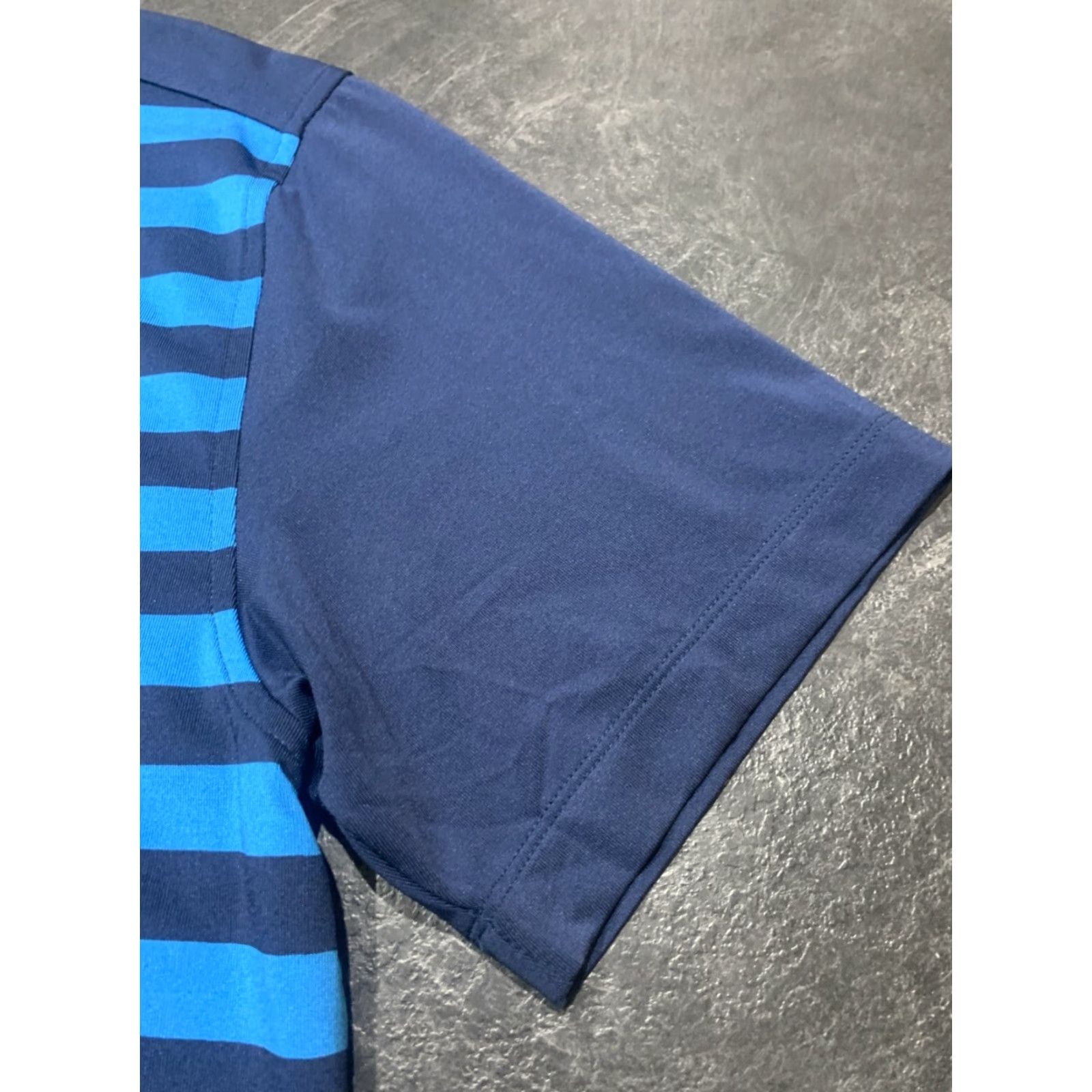 Under Armour Under Armour Mens Blue Striped Short Sleeve Golf Polo Shirt Large Loose Fit Mens Size US L / EU 52-54 / 3 - 3 Thumbnail
