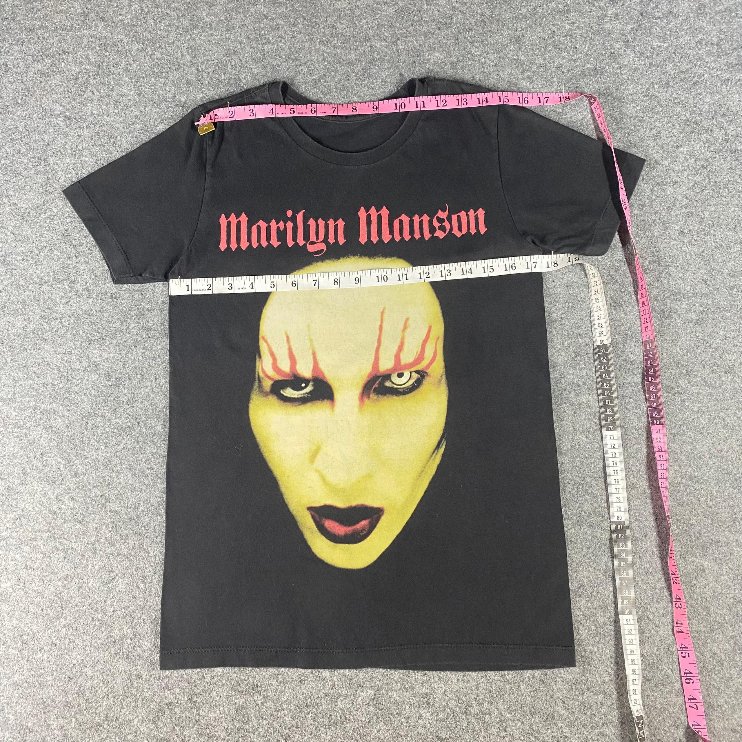 Band Tees Vintage Marilyn Manson Band Tshirt Size US S / EU 44-46 / 1 - 3 Thumbnail