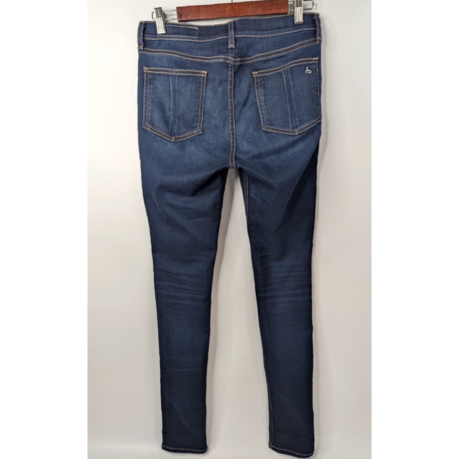 Rag & Bone rag & bone Jeans Blue Denim High Rise Skinny 28 Womens Class Regular Stretch Dark Wash 5-Pocket Bohemian City Festival Modern Size 28" / US 6 / IT 42 - 4 Thumbnail