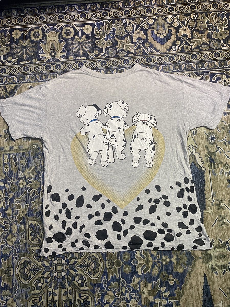 Disney × Japanese Brand × Vintage Vintage 101 Dalmatians Mirror Print Single Stich T Shirt Size US M / EU 48-50 / 2 - 2 Thumbnail