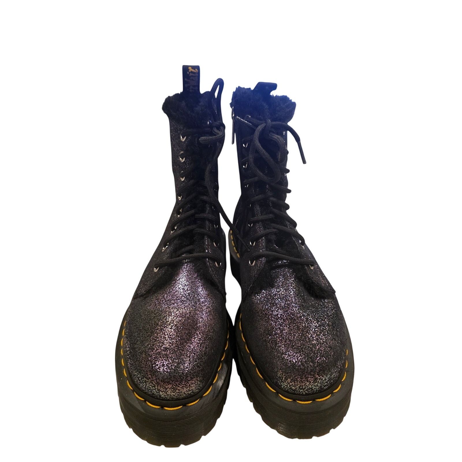 Dr. Martens Dr. Martens womens 8 Shimmer Metallic Boots Purple Fuchsia Size US 8 / IT 38 - 3 Thumbnail