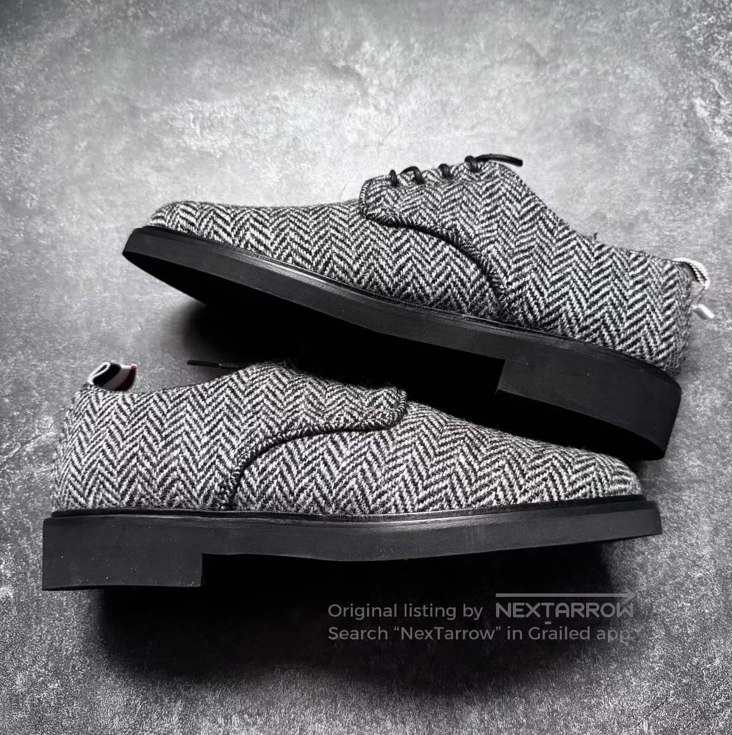 Thom Browne Thom Browne Thom Browne Herringbone Wool Leather Shoes| Size US 9 / EU 42 - 4 Thumbnail