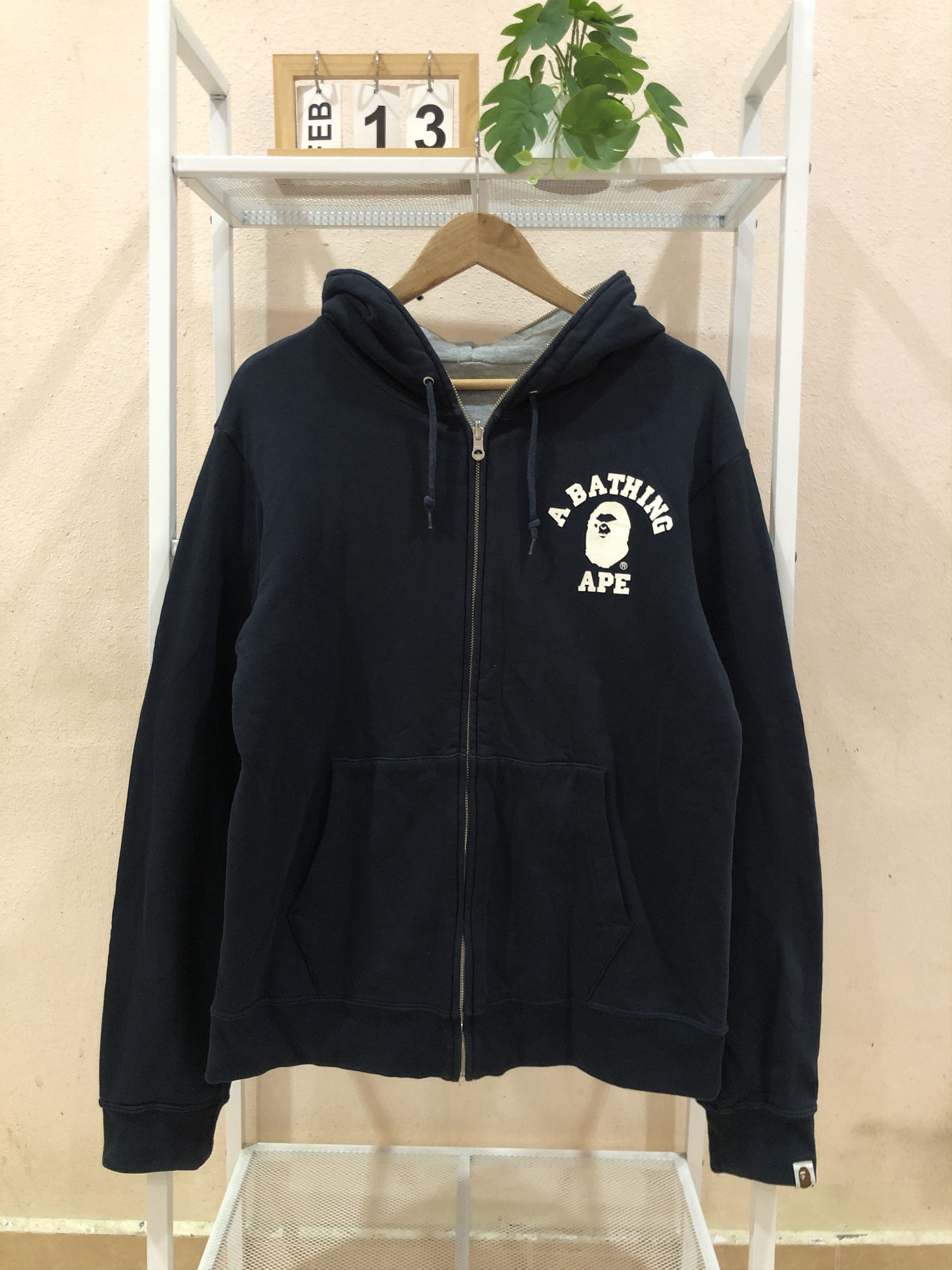 Bape Reversible A Bathing Ape General ASNKA Full Zip Hoodie Size US XL / EU 56 / 4 - 1 Thumbnail