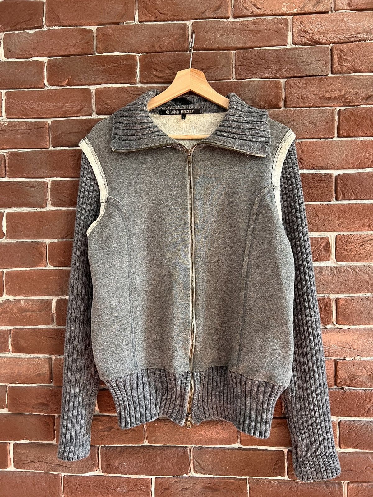Takeshy Kurosawa × Vintage TAKESHY KUROSAWA Black Wool Sweater Pullover Jumper Japan Size US M / EU 48-50 / 2 - 1 Thumbnail