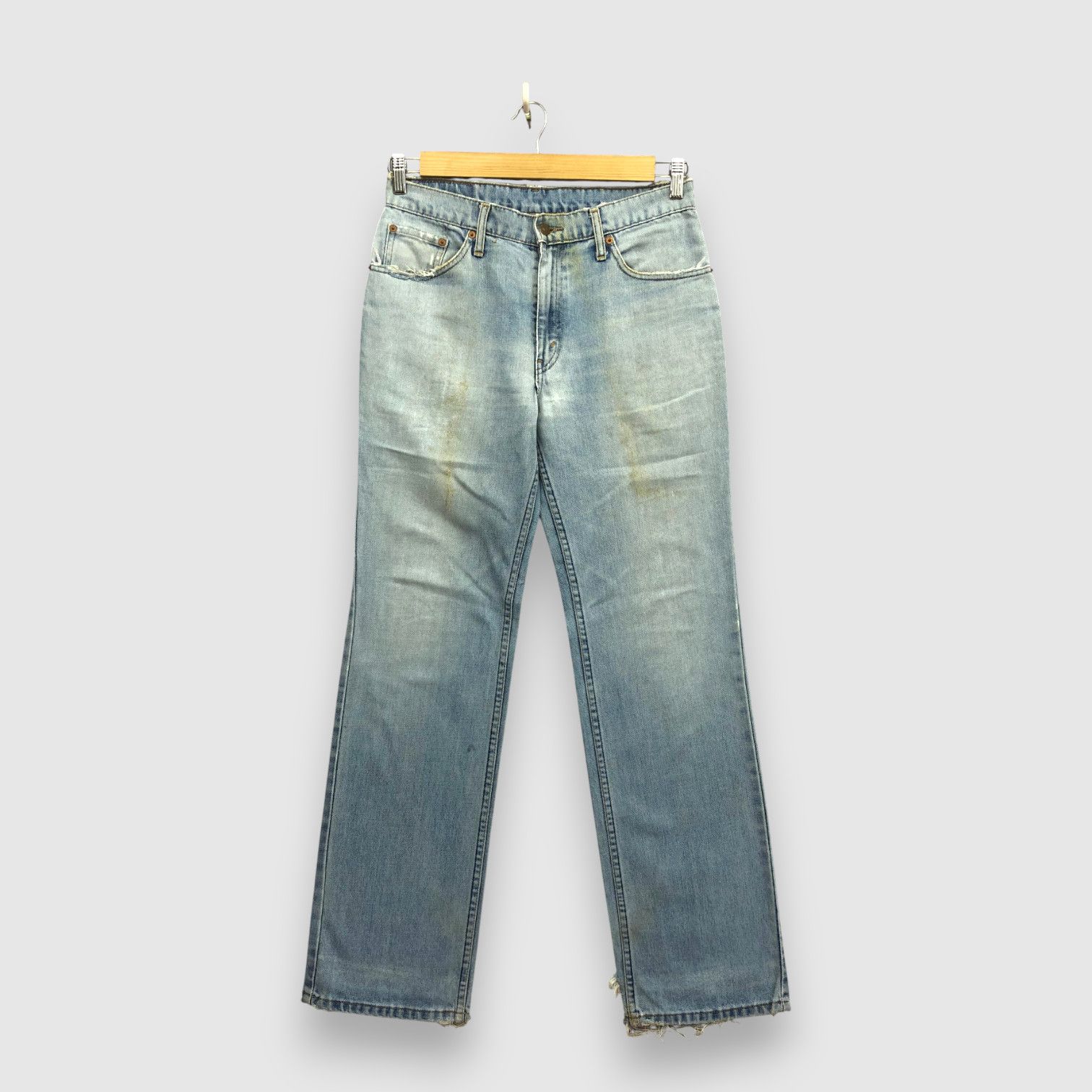 Levi's Vintage Distressed Levi's 505 Light Wash Jeans Faded Denim Size US 30 / EU 46 - 1 Thumbnail