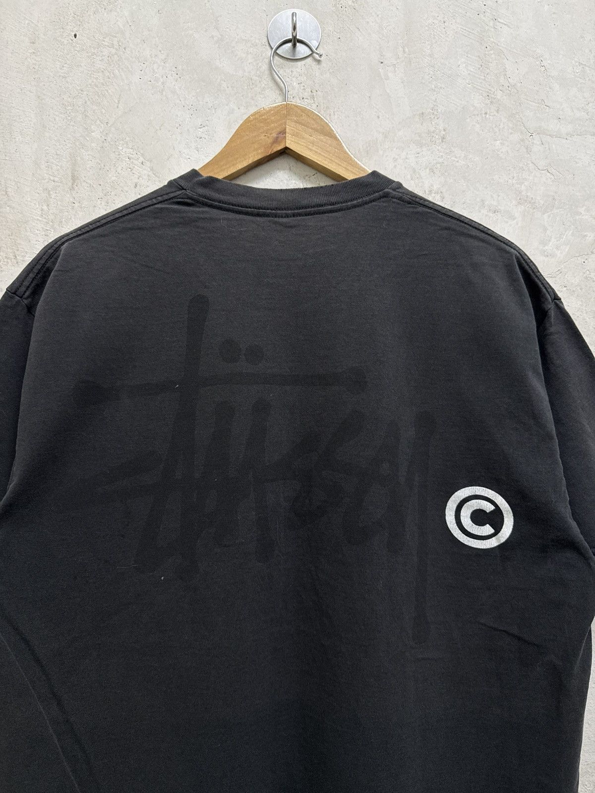 Stussy Sun Faded Stussy Signature distressed thrash tees Size US L / EU 52-54 / 3 - 2 Thumbnail