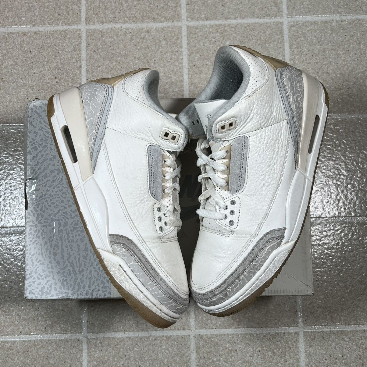 Jordan Nike Air Jordan 3 Retro Craft Ivory Mens Sneakers Shoes in White (Size 8.5)