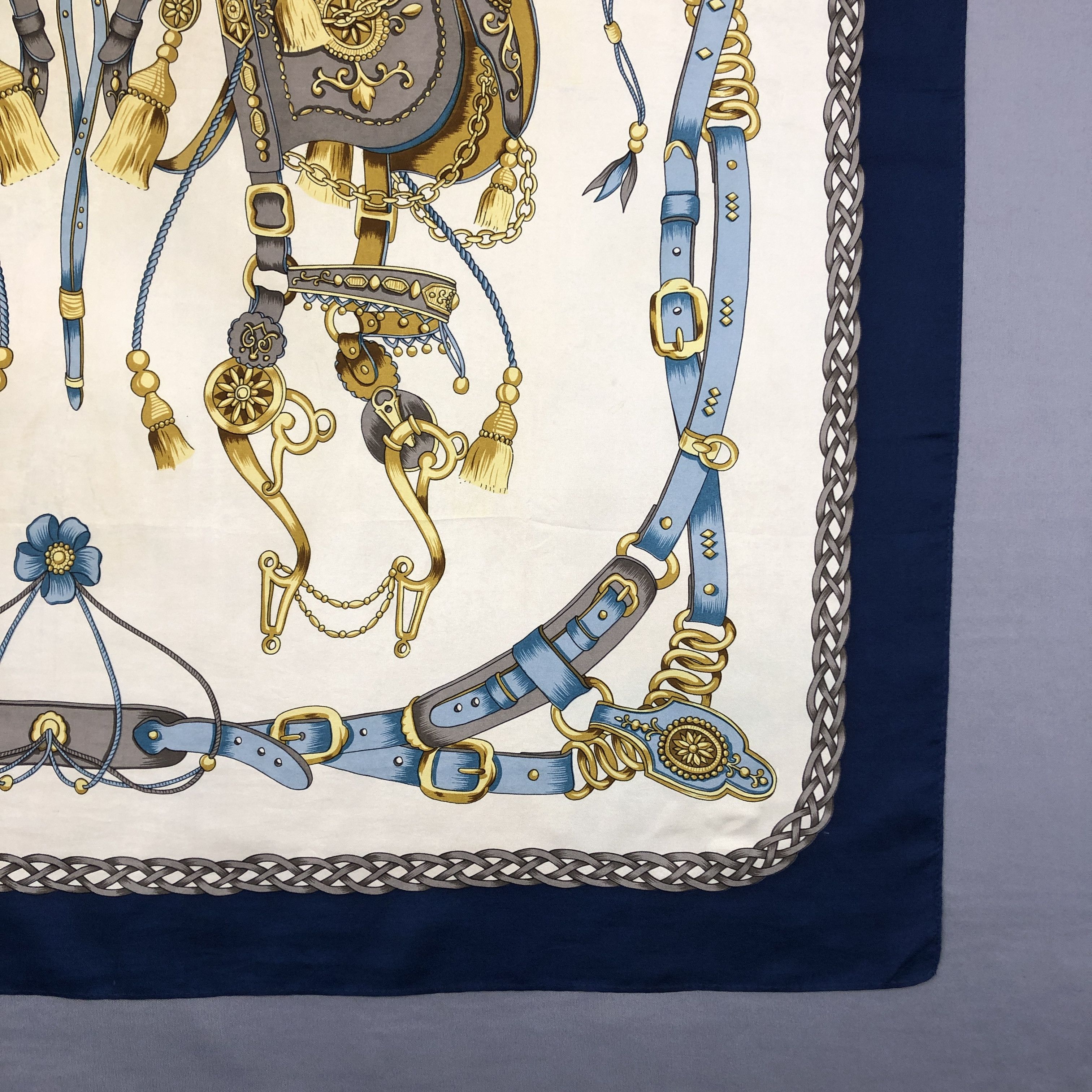 Japanese Brand Vintage SILK Scarf Twill Stole Wraps Scarves - GF60009 Size ONE SIZE - 5 Thumbnail