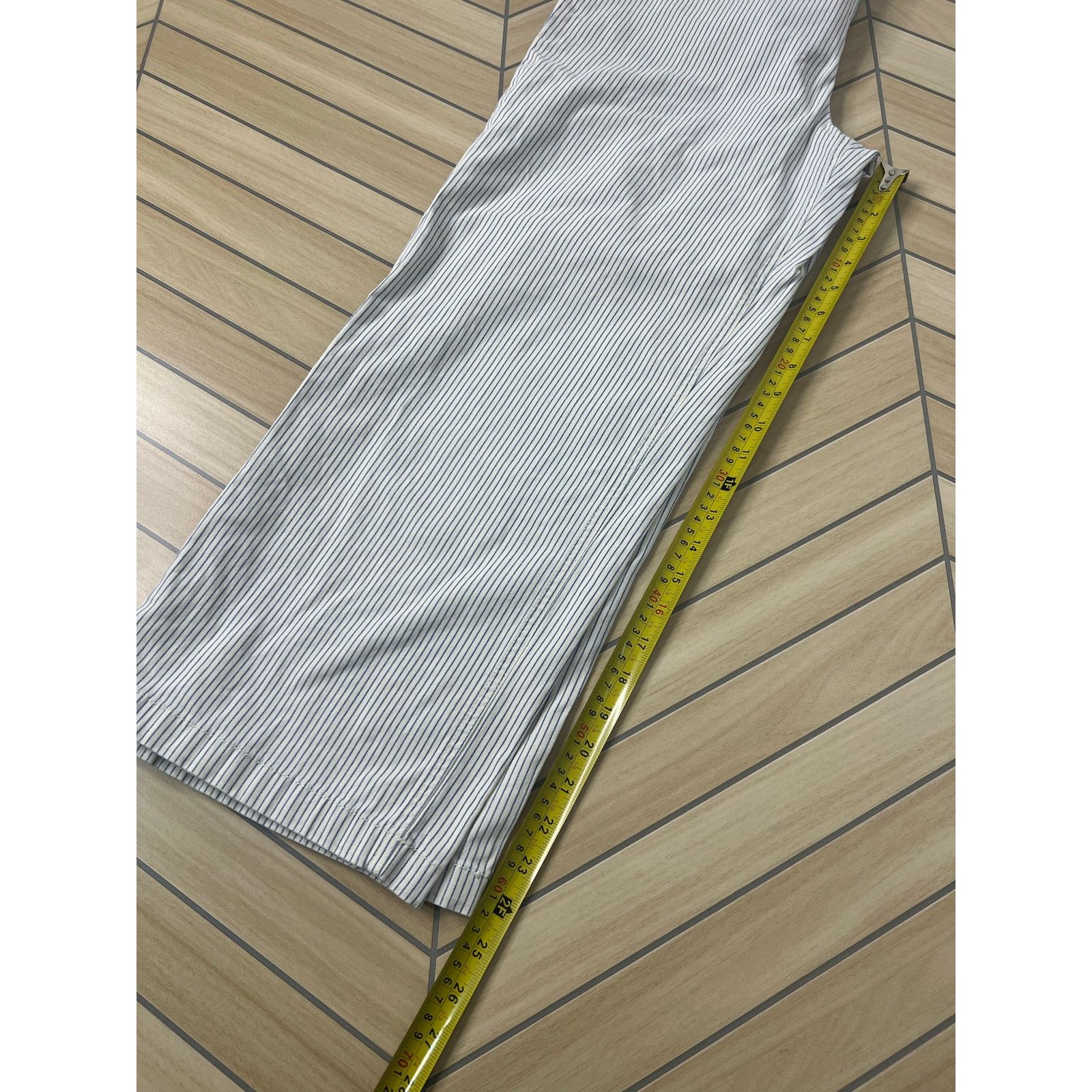 Old Navy VTG Y2K Baggy Pants / Wide Leg - White Stripe Casual Beach Size 34" / US 12 / IT 48 - 9 Thumbnail