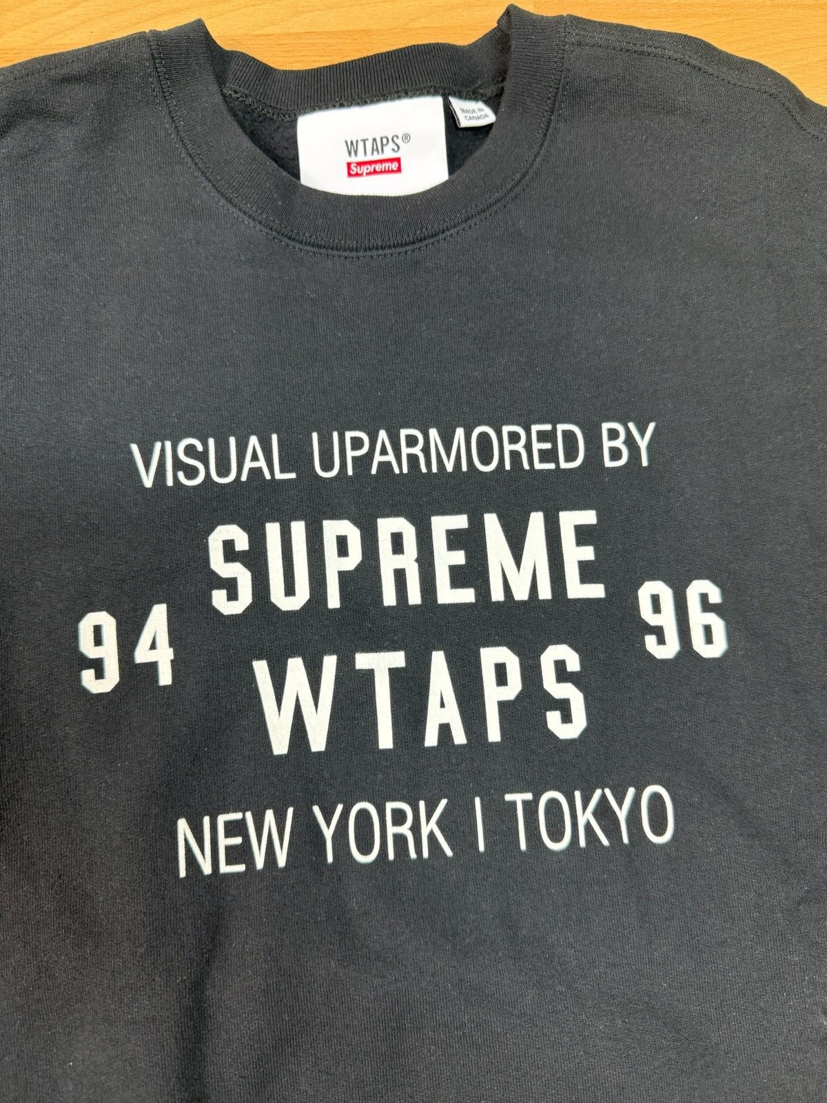 Supreme × Wtaps Supreme x WTAPS Crewneck Black FW21 Size US S / EU 44-46 / 1 - 3 Thumbnail