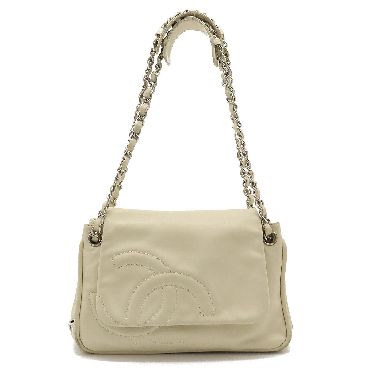 Chanel Chanel Chanel Leather Coco Mark Shoulder Tote Bag Leather Tote Bag in Very Good Condition Size ONE SIZE - 1 Thumbnail