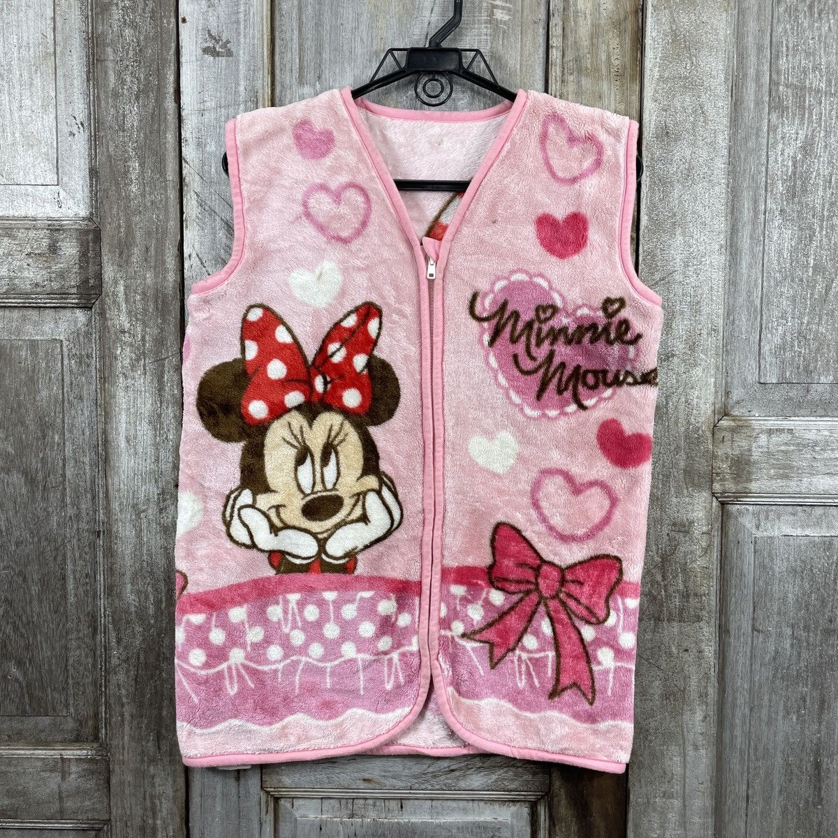 Cartoon Network × Disney × Mickey Mouse Vintage Minnie Mouse Flecee Zipper Vest Size US M / EU 48-50 / 2 - 1 Thumbnail
