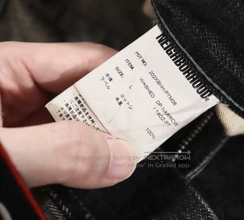 Neighborhood Neighborhood size L 20aw Washed Denim Jeans Distressed Dp- Size US 27 - 9 Thumbnail