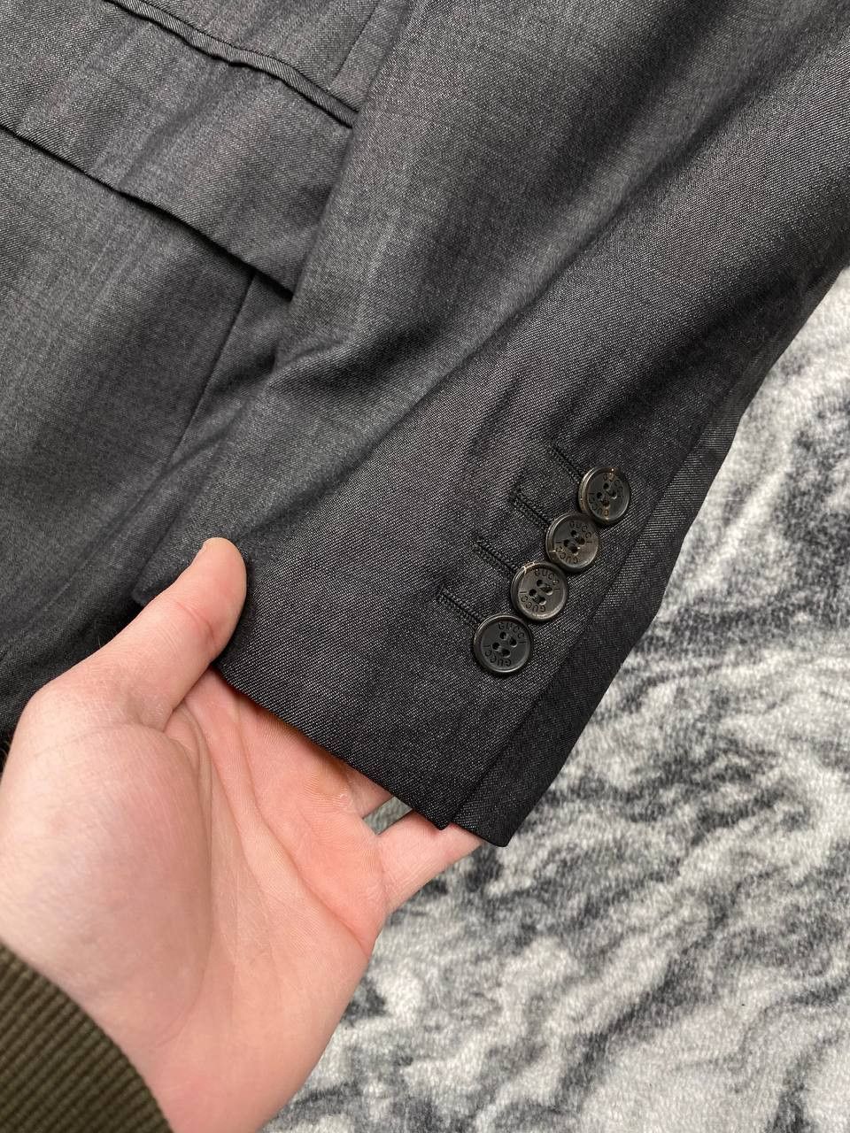 Gucci Vintage Gucci Classic Wool Blazer Men Size 54 Gray Size 54R - 6 Thumbnail