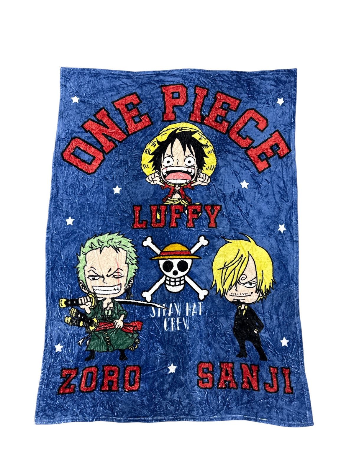 Anime × Cartoon Network × Japanese Brand VINTAGE ONE PEACE LUFFY ZORO SANJI BLANKET 3G0015 Size ONE SIZE - 1 Thumbnail