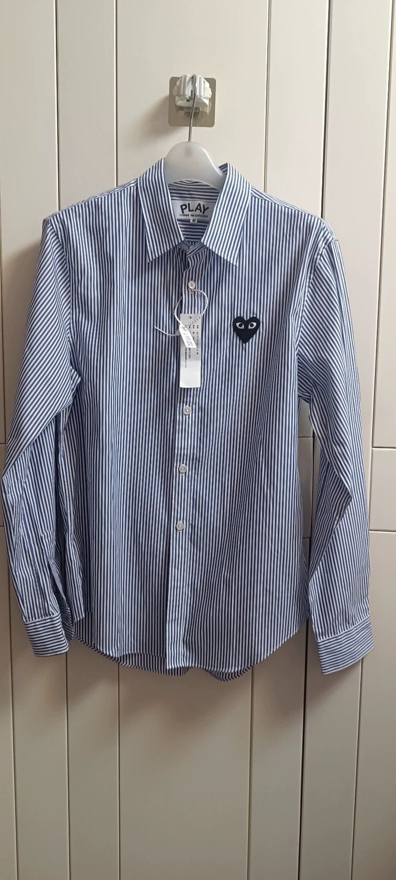 Comme des Garcons Comme Des Garcons Blue and White Stripe Black Heart Long S Size M / US 6-8 / IT 42-44 - 2 Thumbnail