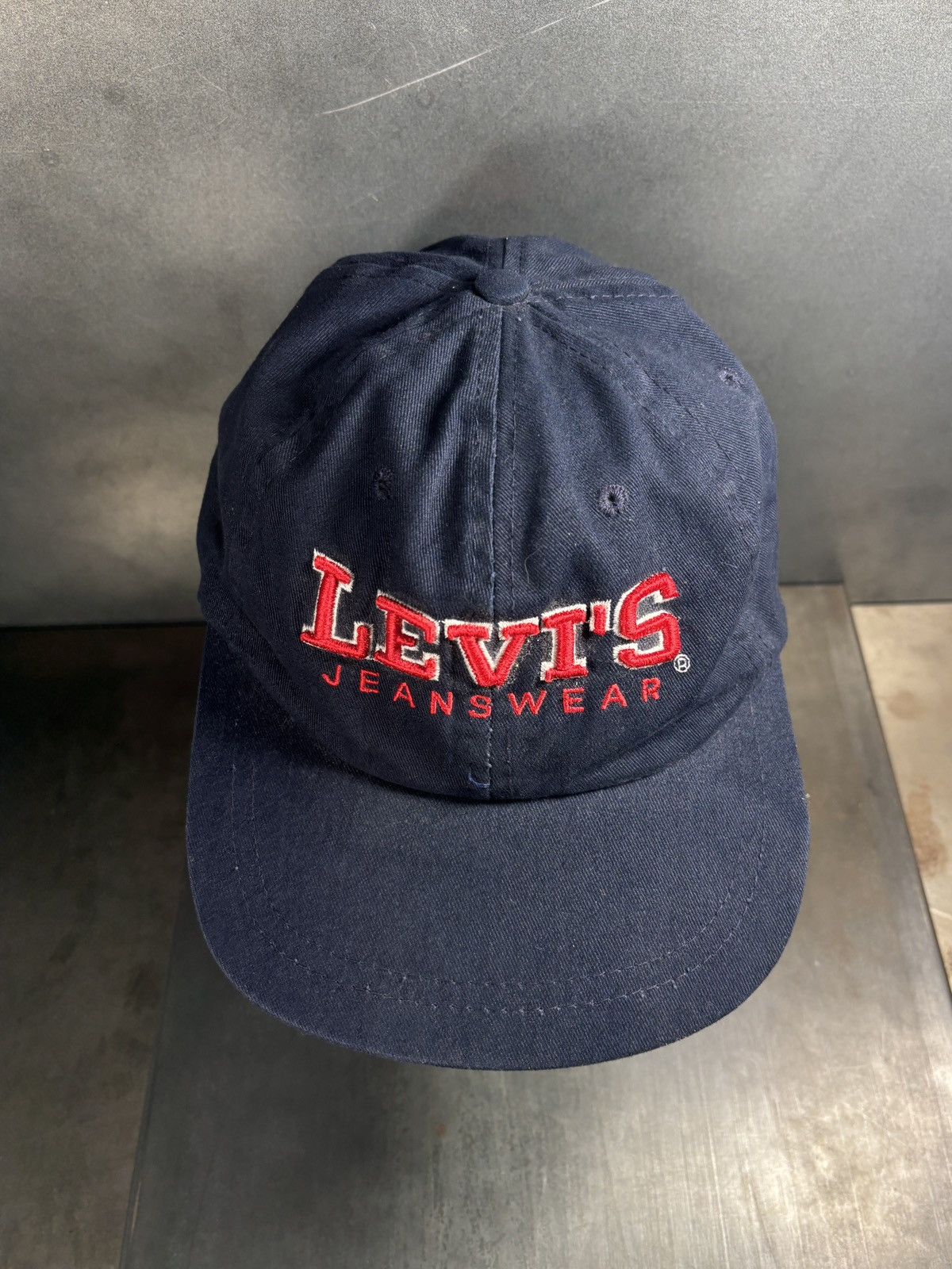 Levi's 1990s Levi's Jeanswear Baseball Cap 90s Vintage Hat Canada Size ONE SIZE - 7 Thumbnail