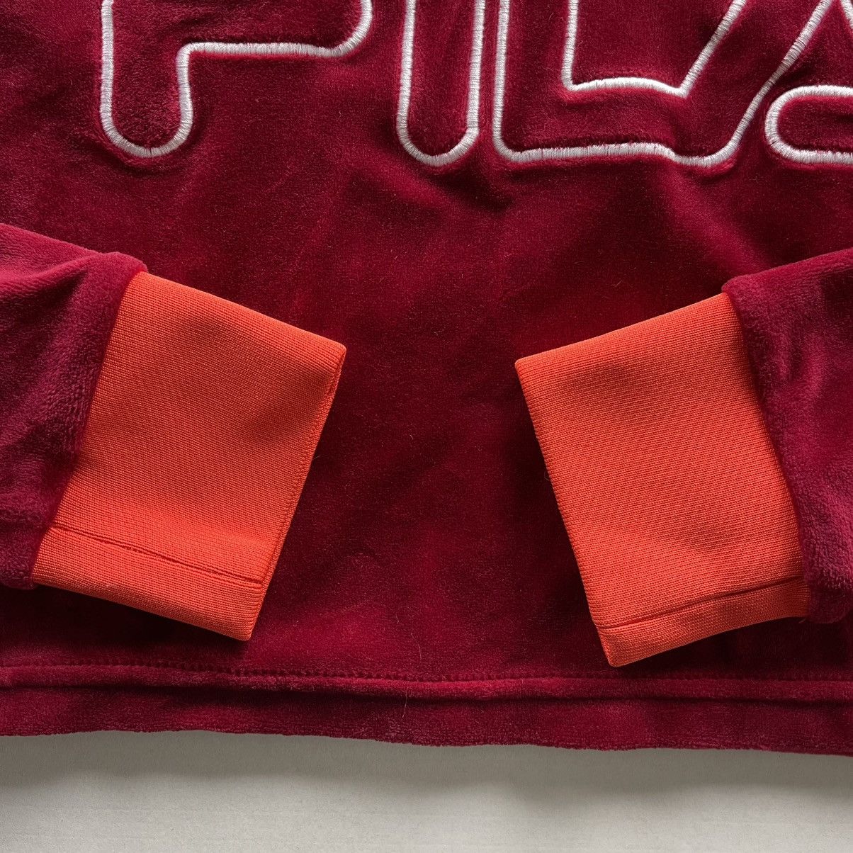 Fila FILA Antonella Crop Velour Hoodie Size S / US 4 / IT 40 - 6 Thumbnail