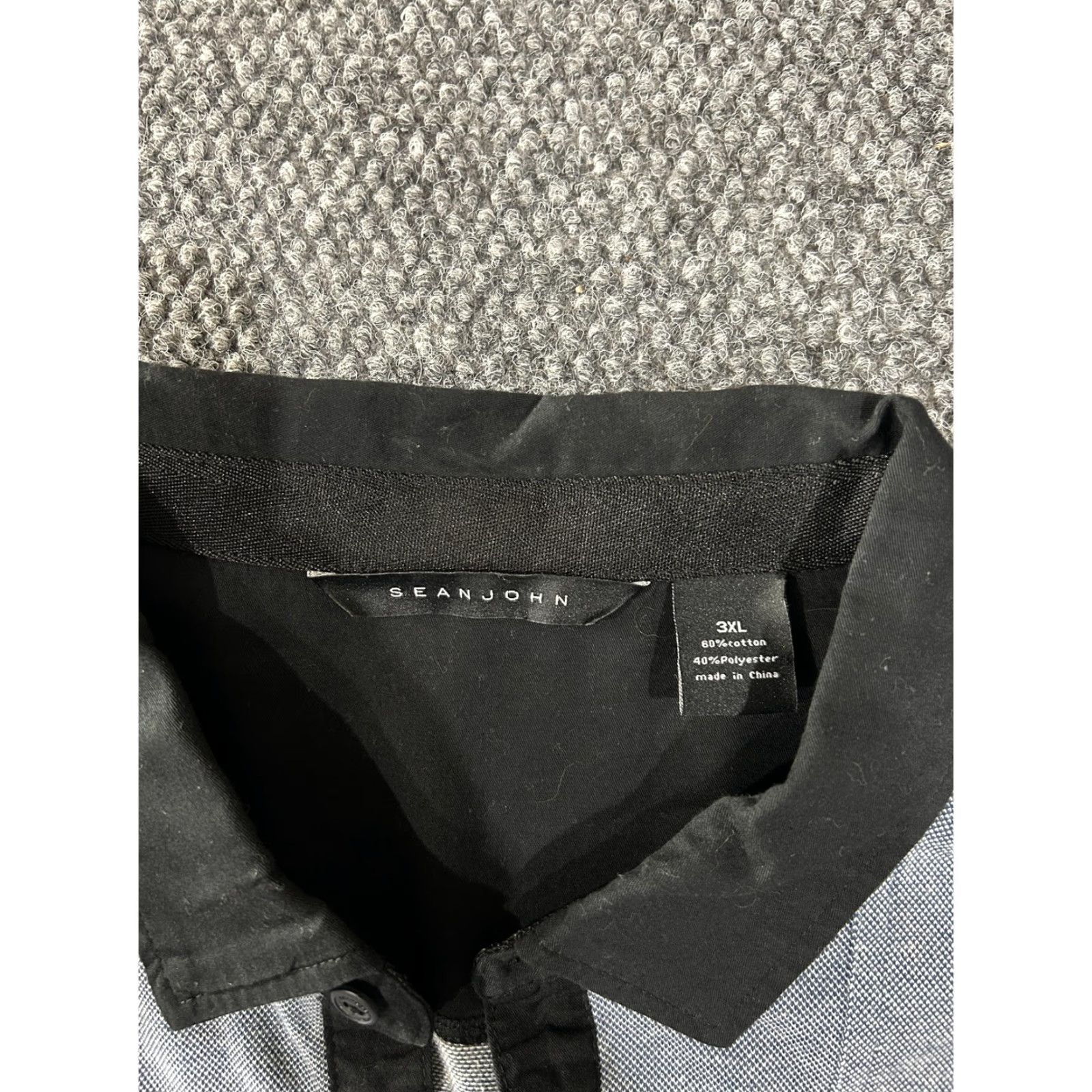 Sean John SEAN JOHN Polo Shirt Mens 3XL Gray Contrast Collar Zip Pocket Short Sleeve Polo Mens 3XL Gray Size US XXL / EU 58 / 5 - 4 Thumbnail
