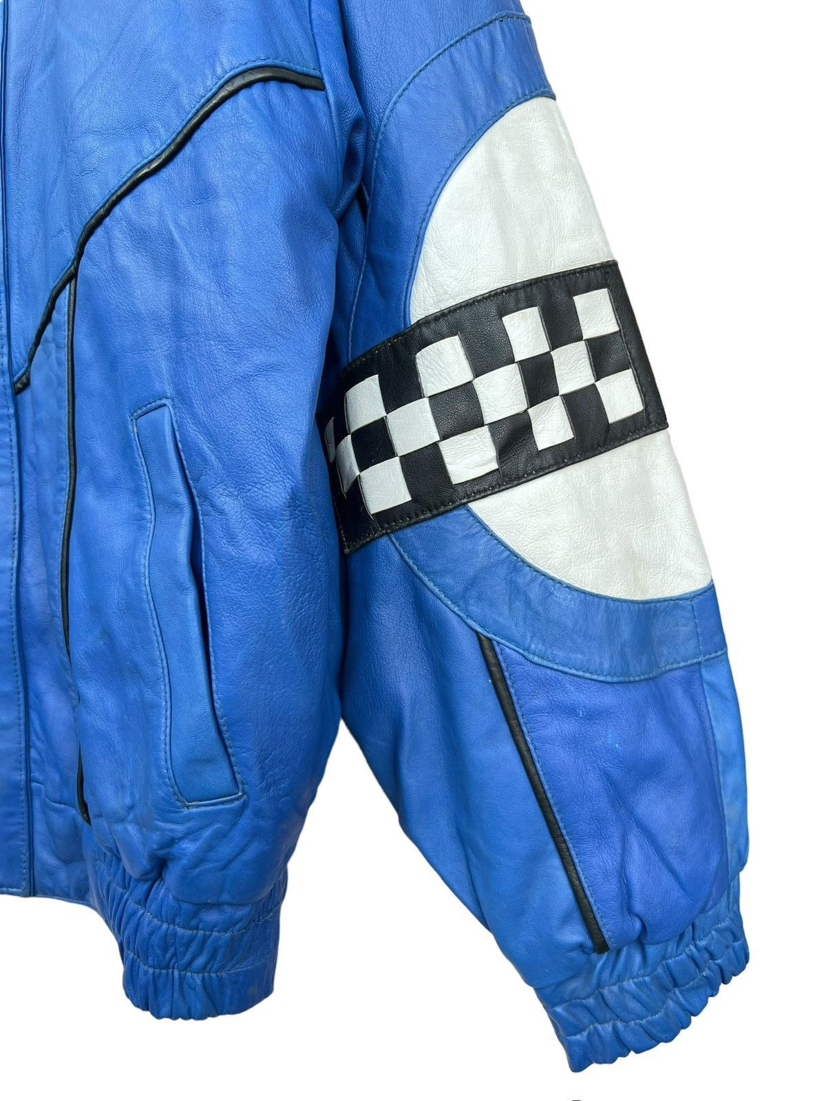 Vintage Vintage Covernett Racing Spellout Baggy Leather Jacket Size US M / EU 48-50 / 2 - 19 Thumbnail