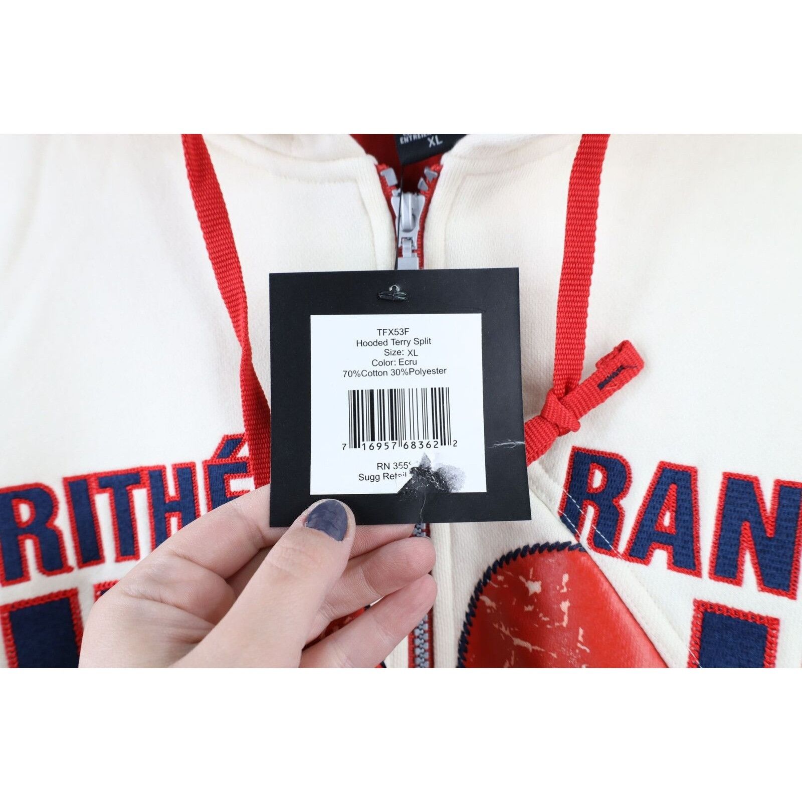 Marithe + Francois Girbaud × Vintage NOS Vintage 90s Marithe Francois Girbaud Full Zip Hoodie Size US XL / EU 56 / 4 - 5 Thumbnail