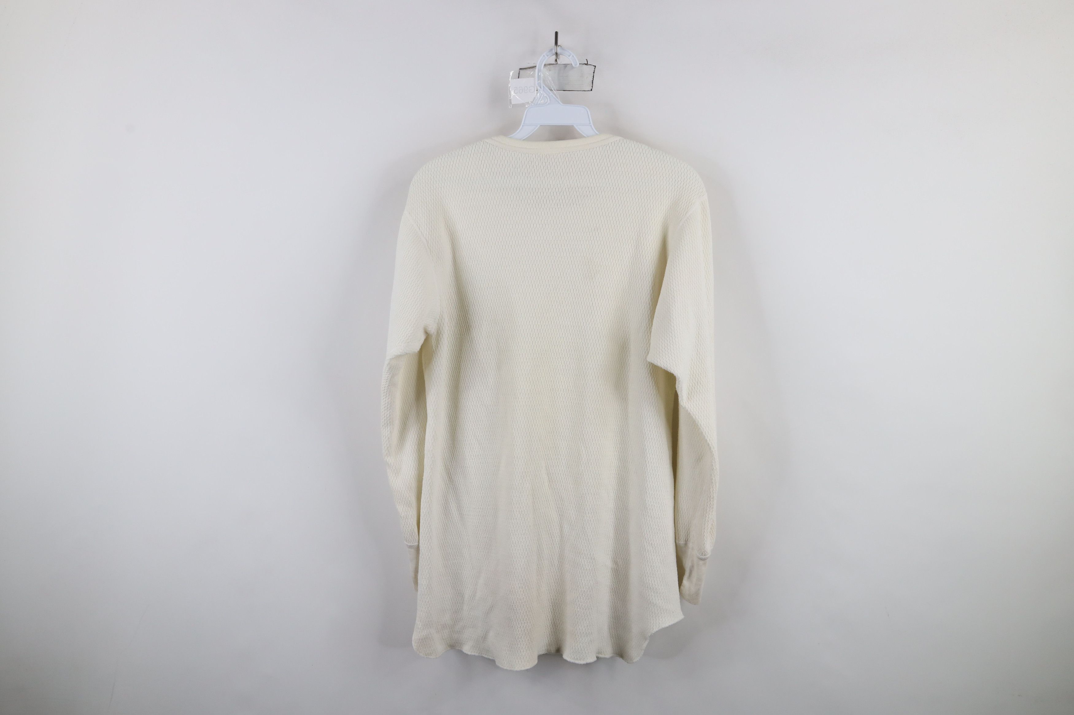 Vintage Vintage 70s Streetwear Waffle Knit Long Sleeve T-Shirt USA Size US XL / EU 56 / 4 - 11 Thumbnail