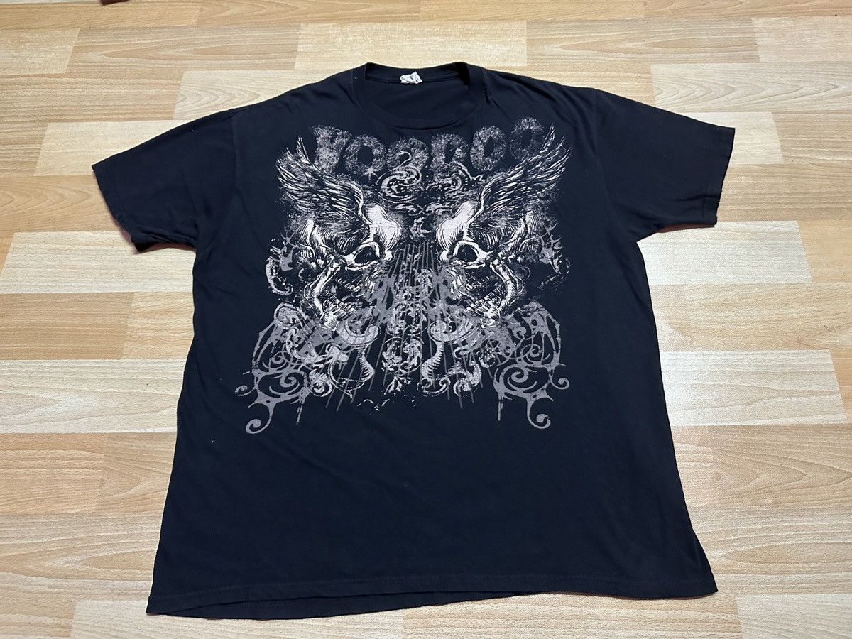 Affliction × Japanese Brand × Tapout Quail Hollow Skulls Rare Tshirt Tapout Style Size US L / EU 52-54 / 3 - 1 Thumbnail