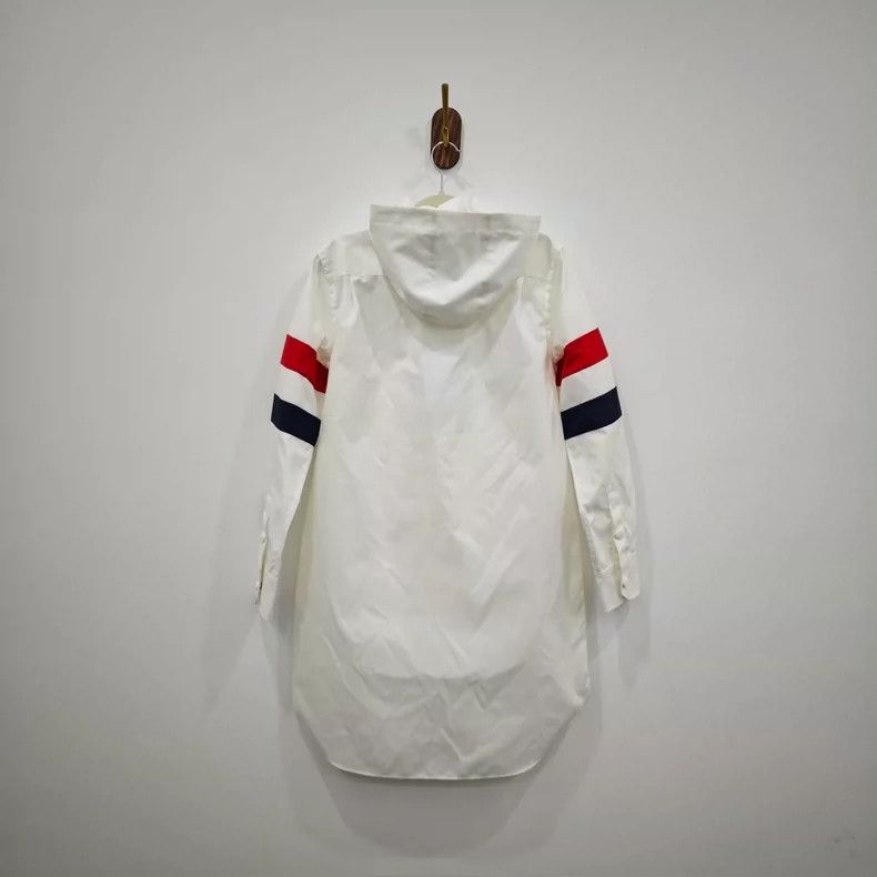 Thom Browne Thom Browne Size 38 The latest white nylon windbreaker jac Size US XXS / EU 40 - 6 Thumbnail