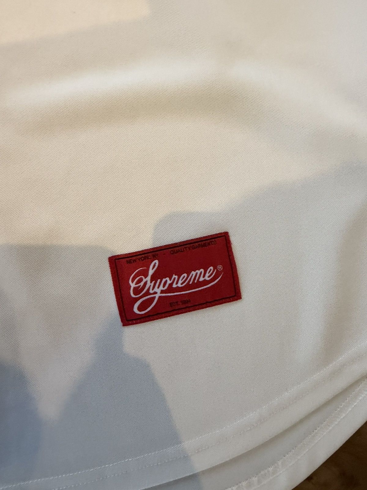 Supreme Snake Script Logo Baseball Jersey