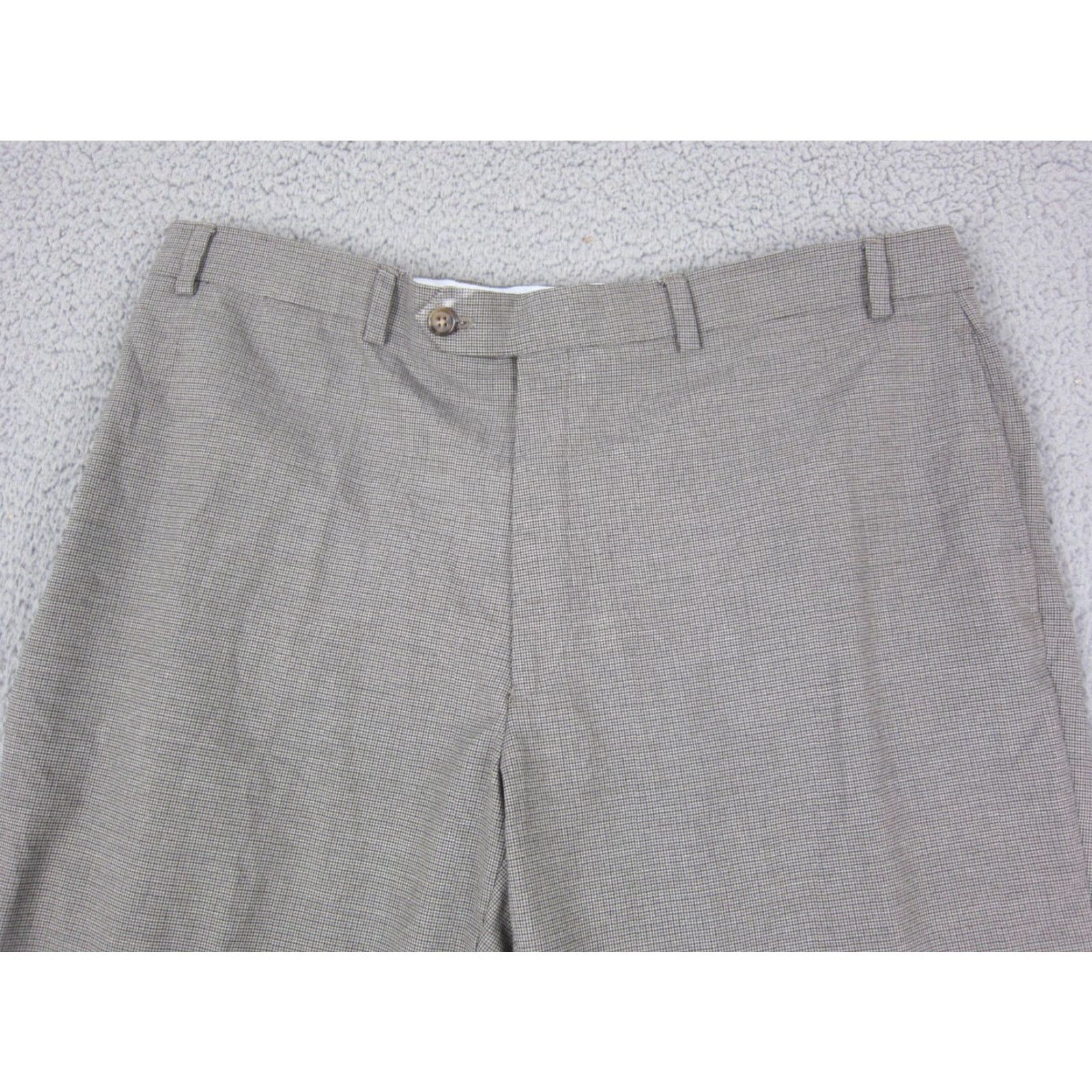 Ralph Lauren VINTAGE Ralph Lauren Pants Mens Regular Gray Wool Blend 38x30 Chino Slat Pocket Zipper Button Front Flat Front 80s 90s City Preppy Cotton? Size US 38 / EU 54 - 3 Thumbnail