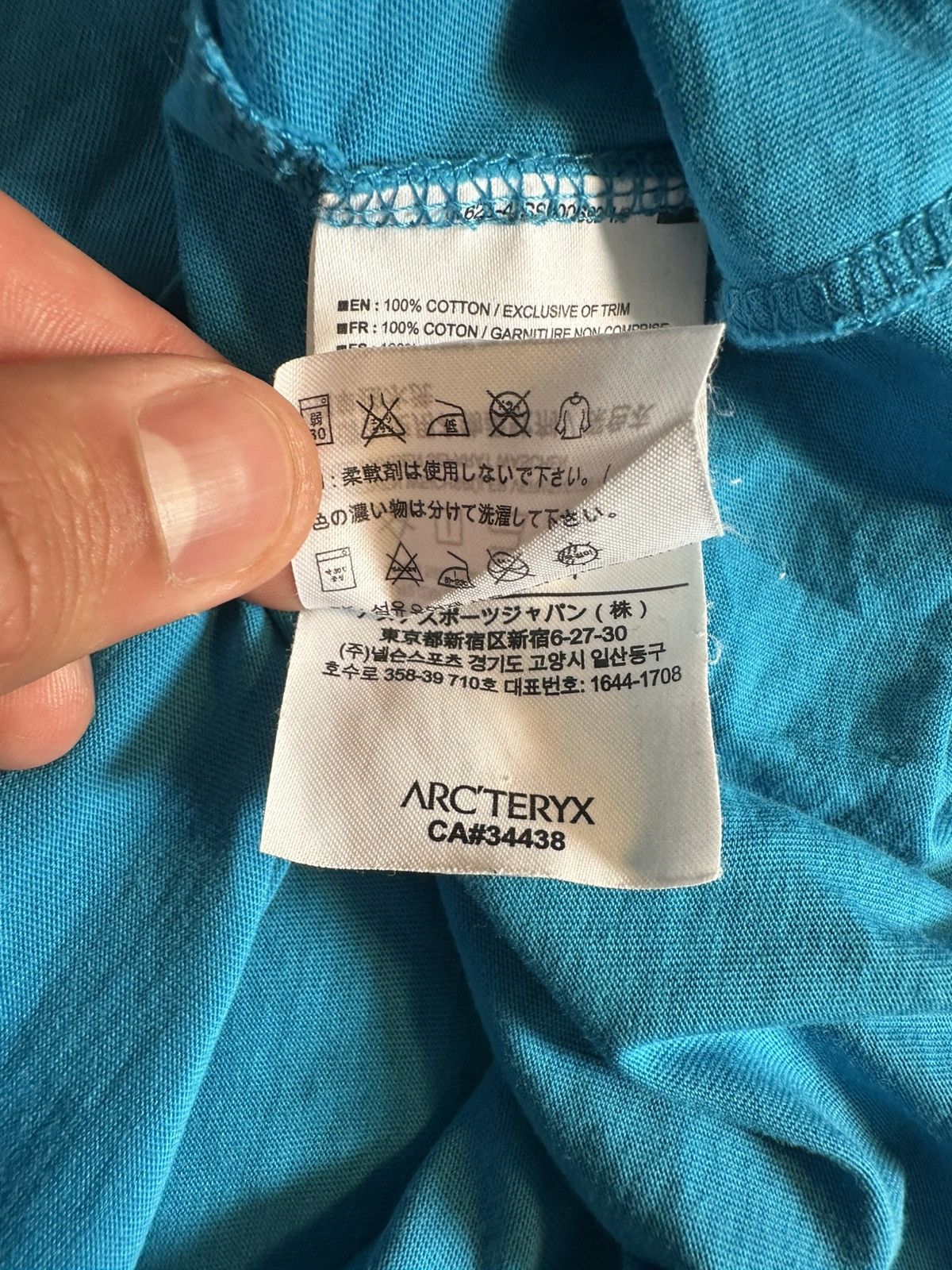 Arc'teryx Arc’teryx T-shirt – blue, cotton, original. Size US M / EU 48-50 / 2 - 6 Thumbnail