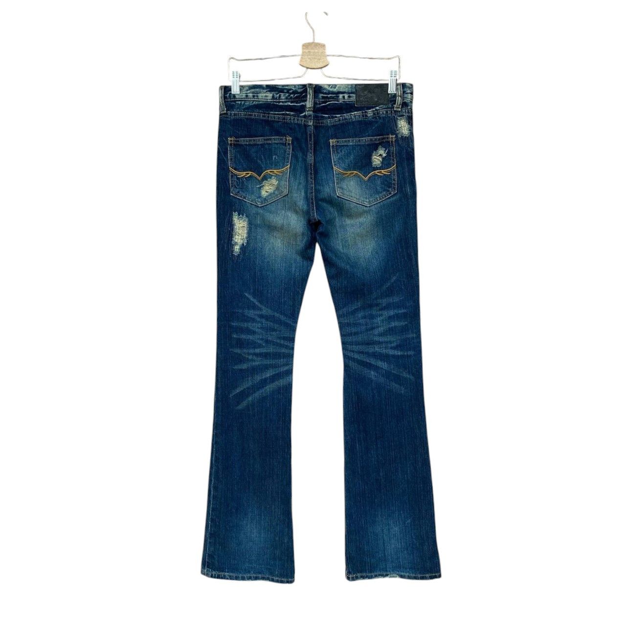 GOSTAR DE FUGA FLARED FUGA DISTRESSED DENIM BOOTCUT W29" Size US 30 / EU 46 - 5 Thumbnail