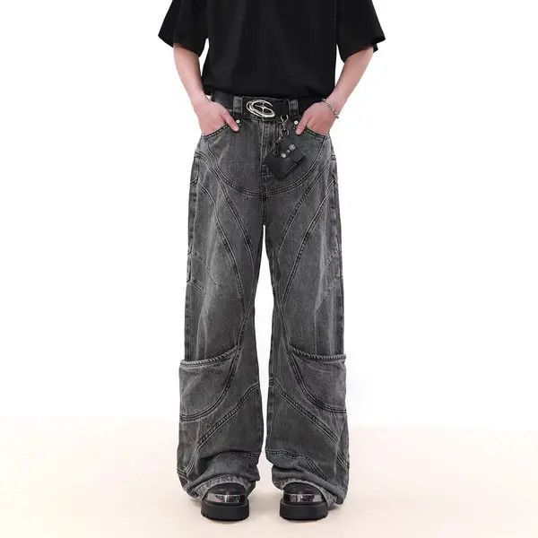 Japanese Brand VIBE High Street Deconstructed Design Jeans Size US 32 / EU 48 - 5 Thumbnail