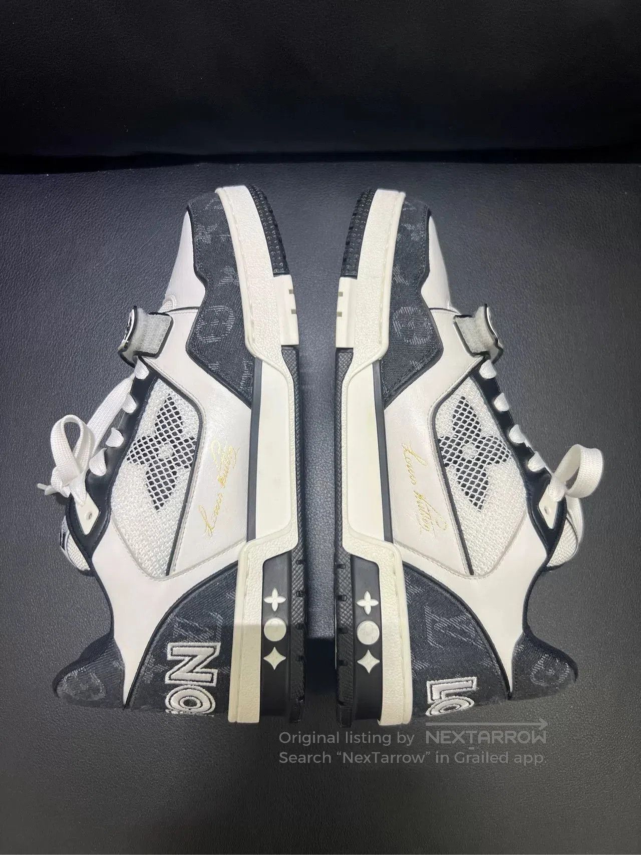 Louis Vuitton Louis Vuitton Trainer Black White. Size US 8 / EU 41 - 2 Thumbnail