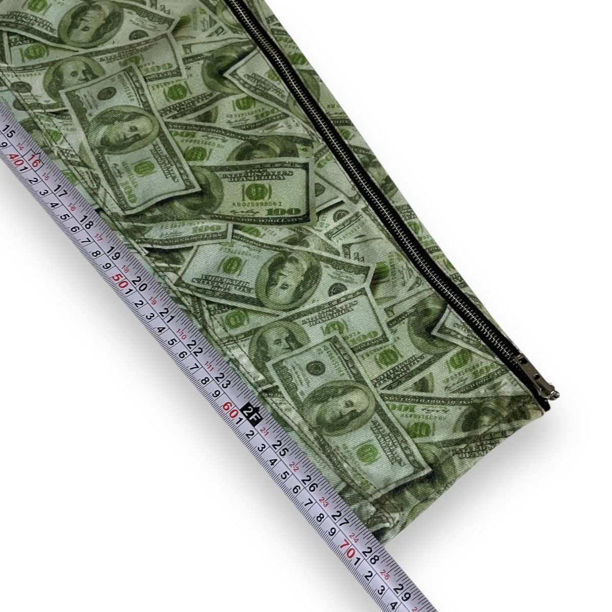 Hysteric Glamour X-girl × YURINO Side FULL ZIP PANTS in green with a money Size US 30 / EU 46 - 10 Thumbnail