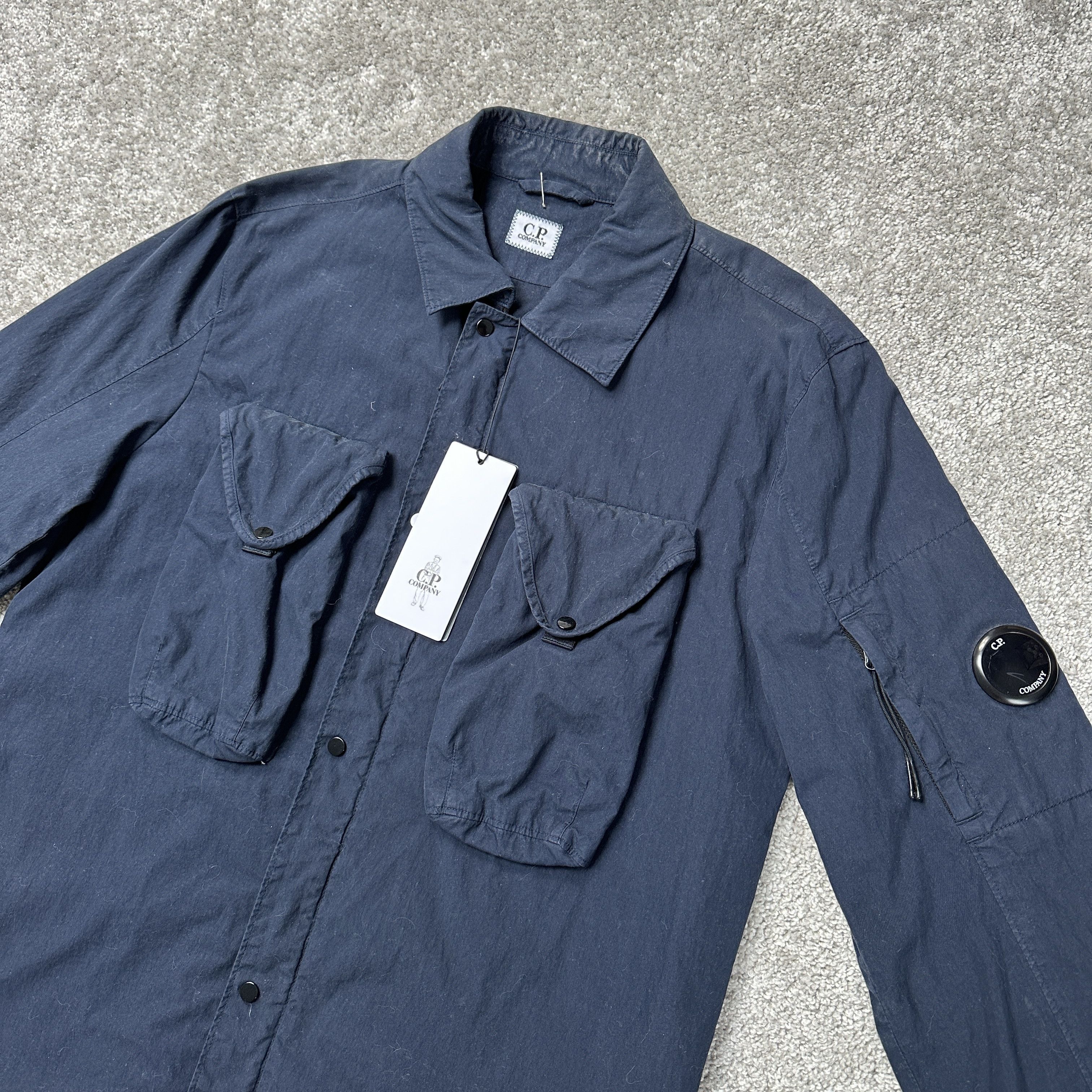 C.P. Company C.P Company Navy Overshirt Size US S / EU 44-46 / 1 - 2 Thumbnail