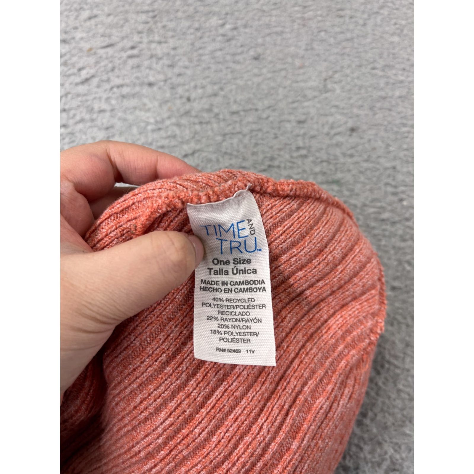 Vintage Time And Tru Beanie Toque Womens One Size Pink Knit Polyester Blend Winter Snow Size ONE SIZE - 5 Thumbnail