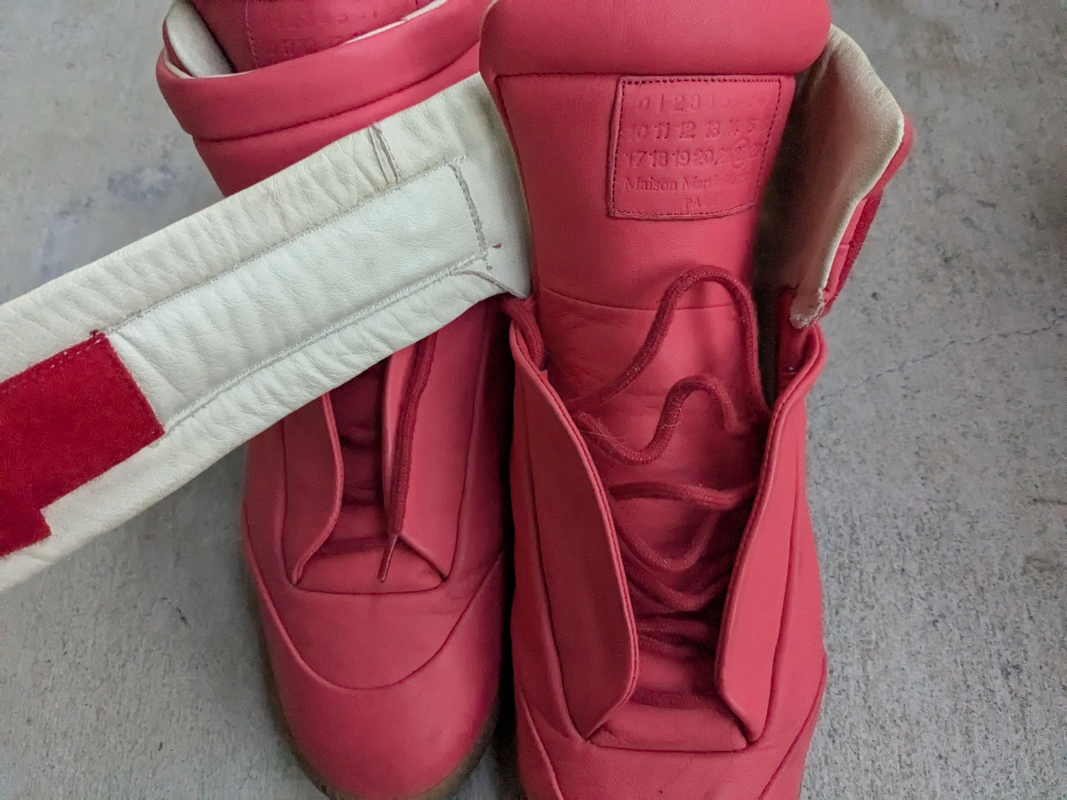Maison Margiela Maison Margiela Future Pink 10 43 High Tops Leather Italy Size US 10 / EU 43 - 3 Thumbnail
