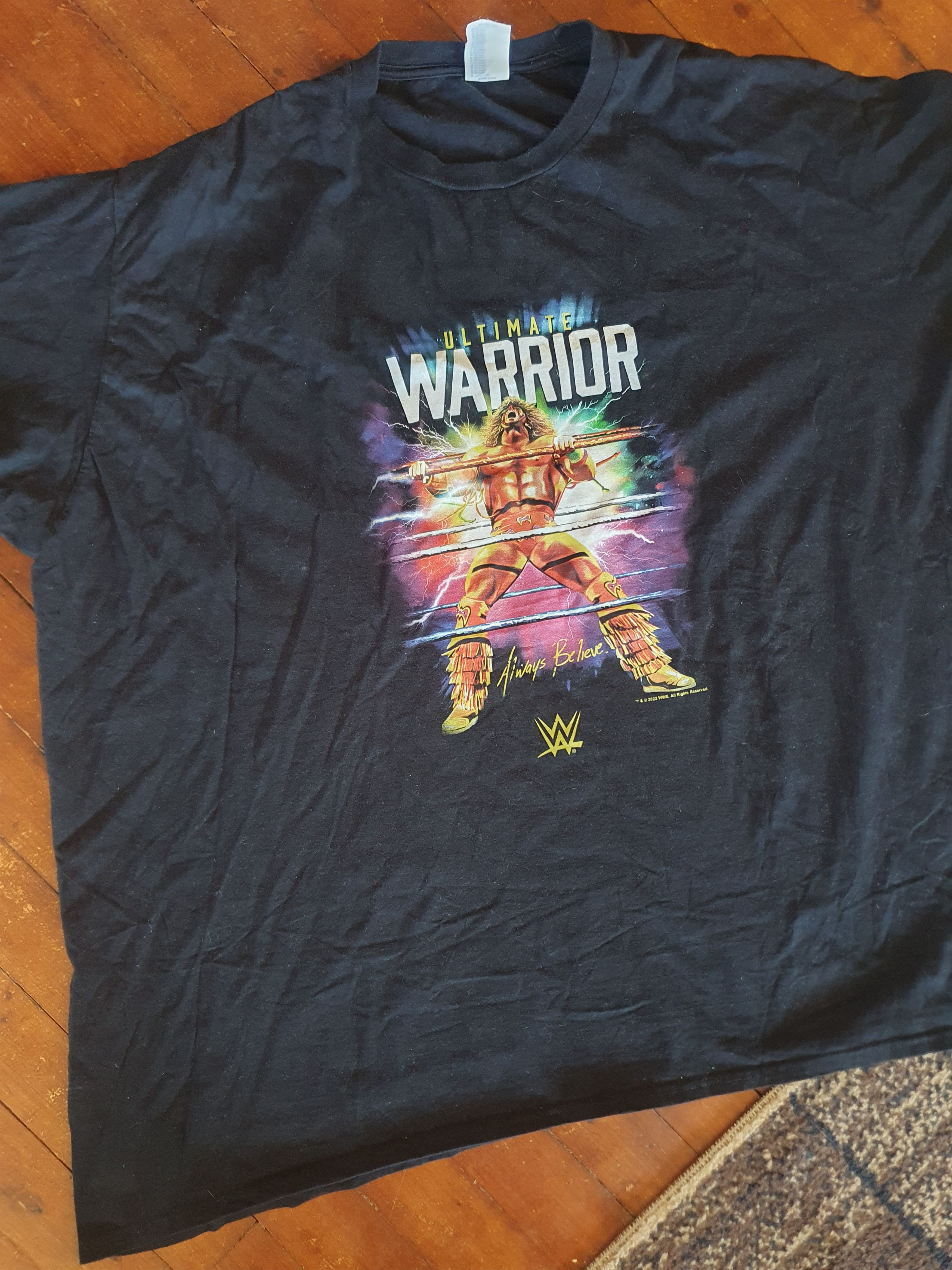 WWE Ultimate Warior Always Believe WWE 2022 t-shirt sz 4XL Size US XXL / EU 58 / 5 - 6 Thumbnail