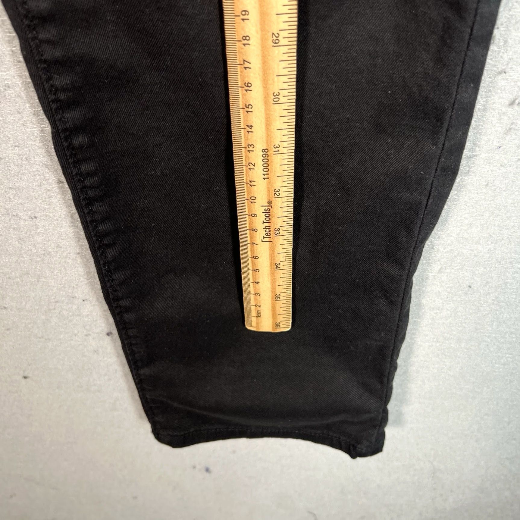 Mango Mango Jeans Pants Chino Black Mens Slim Fit Adult 33 x 32 Denim Cotton Blend Flat Front Inseam 32 Classic Tapered Capable Size US 34 / EU 50 - 4 Thumbnail