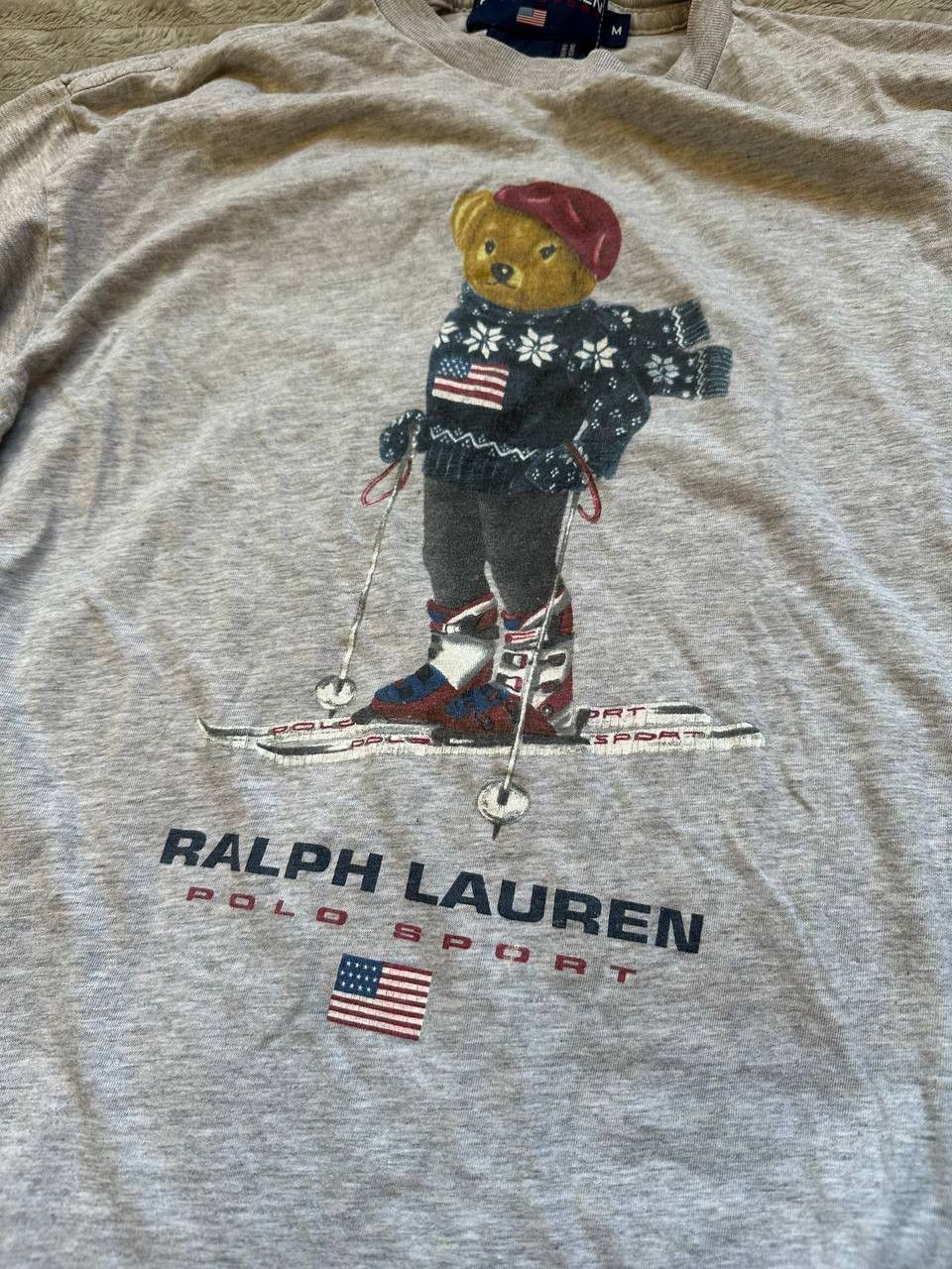 Polo Ralph Lauren × Ralph Lauren × Ralph Lauren Sport VINTAGE 90s Polo Ralph Lauren Skiing Ski Bear Size US M / EU 48-50 / 2 - 3 Thumbnail