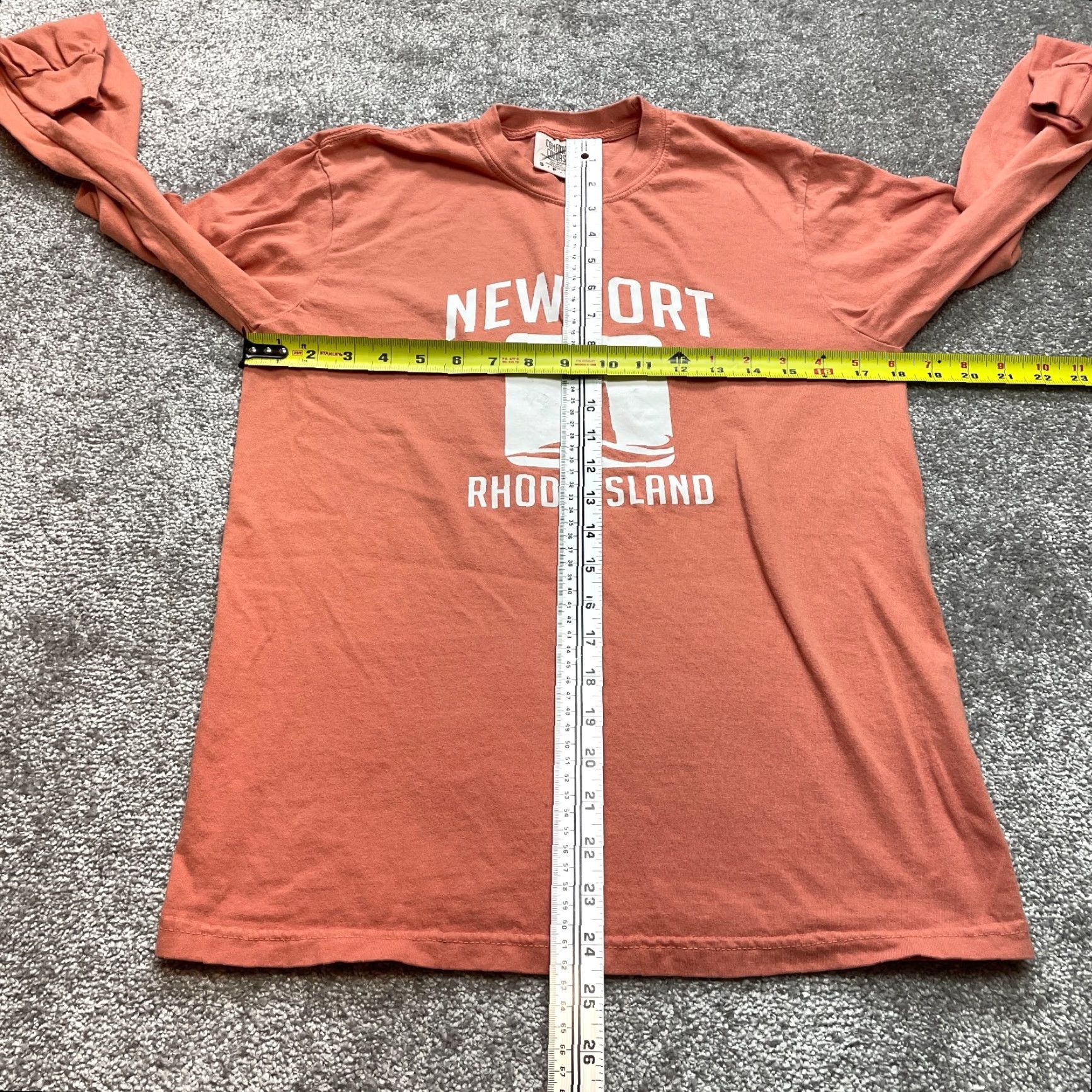 Comfort Colors Comfort Colors Shirt Unisex Adults S Orange Long Sleeve Newport Rhode Island Logo T Size US S / EU 44-46 / 1 - 5 Thumbnail