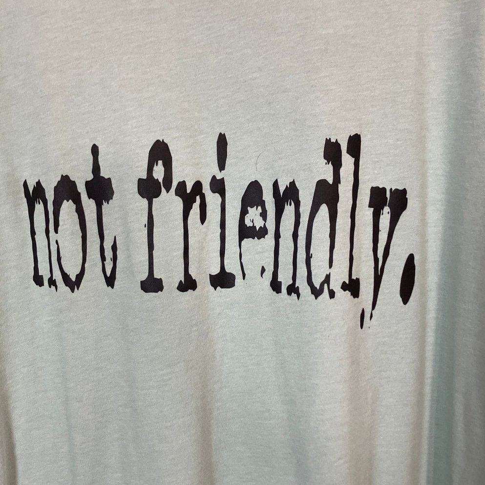 Canvas Canvas “not friendly.” Jersey Graphic T-shirt Unisex 3XL Size 3XL / US 20-22 - 2 Thumbnail