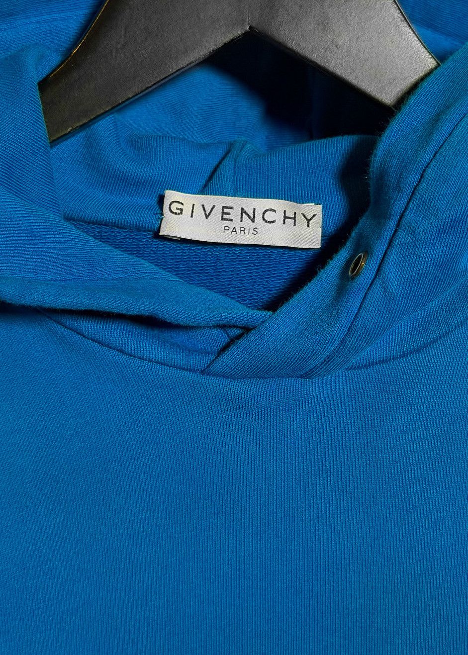 Givenchy Givenchy Blue Address Logo Print Hoodie Size US M / EU 48-50 / 2 - 5 Thumbnail